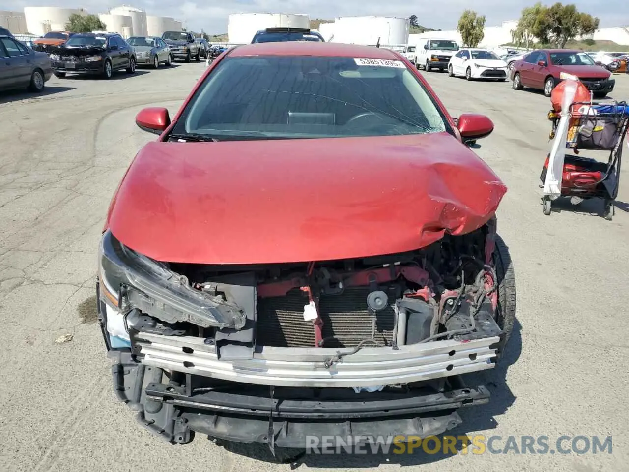 5 Photograph of a damaged car 5YFEPRAE3LP064107 TOYOTA COROLLA 2020