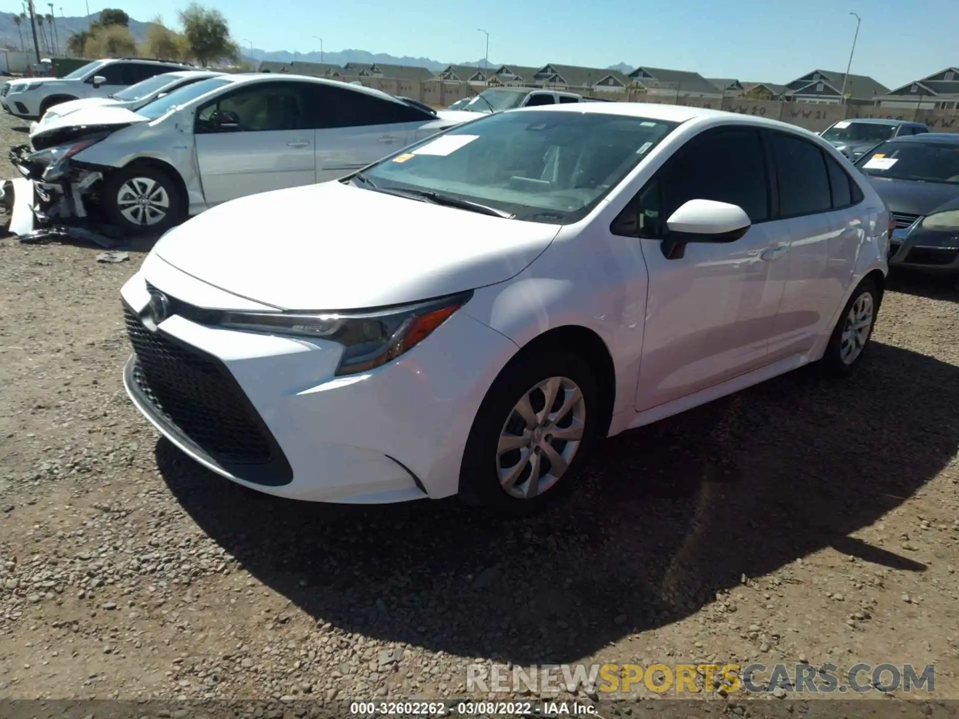 2 Photograph of a damaged car 5YFEPRAE3LP071090 TOYOTA COROLLA 2020