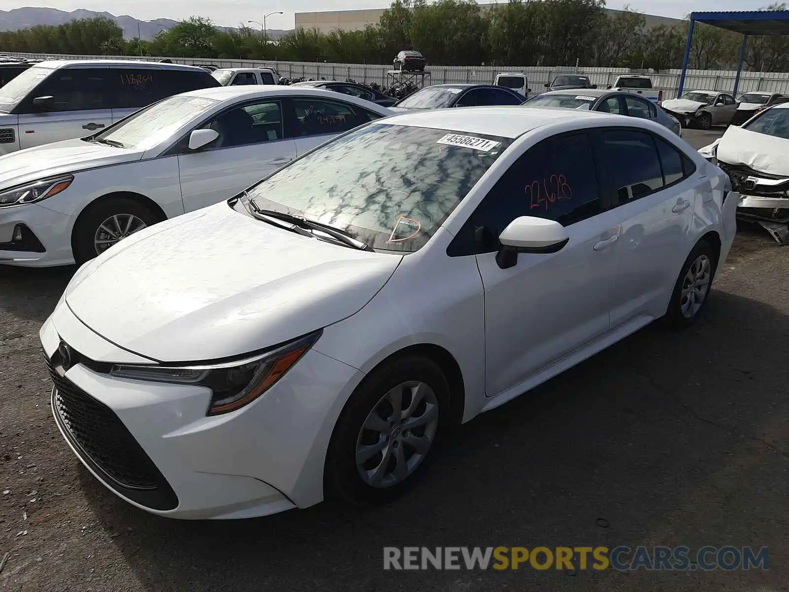 2 Photograph of a damaged car 5YFEPRAE3LP080744 TOYOTA COROLLA 2020