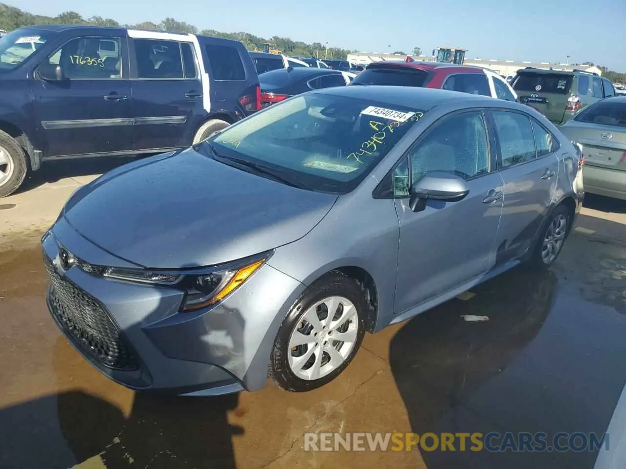 1 Photograph of a damaged car 5YFEPRAE3LP082431 TOYOTA COROLLA 2020