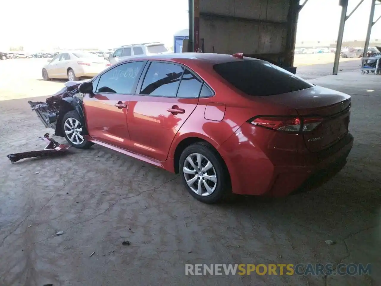 3 Photograph of a damaged car 5YFEPRAE3LP083174 TOYOTA COROLLA 2020