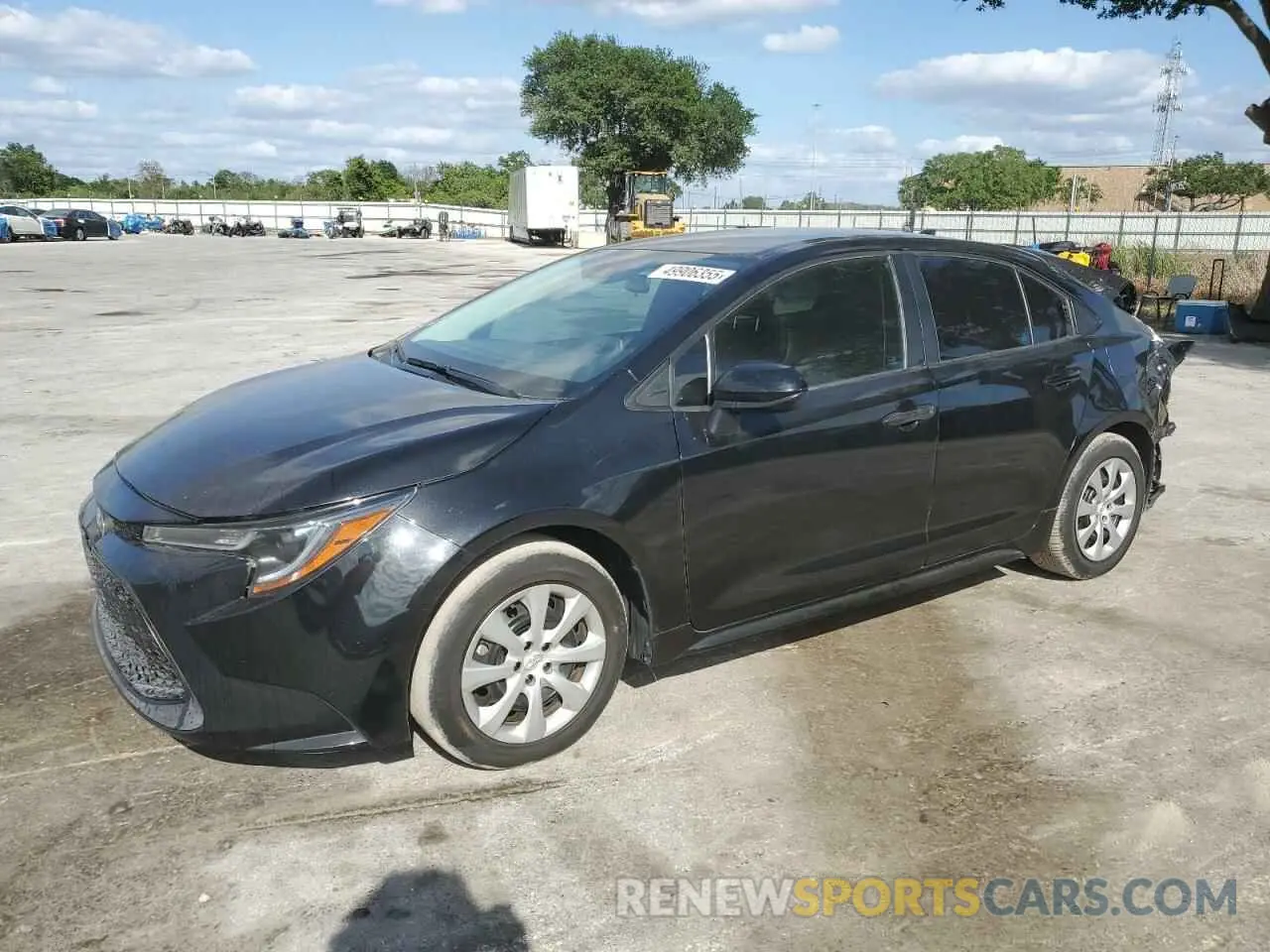 1 Photograph of a damaged car 5YFEPRAE3LP086771 TOYOTA COROLLA 2020