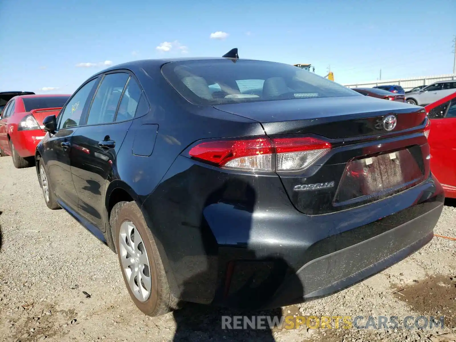 3 Photograph of a damaged car 5YFEPRAE3LP089718 TOYOTA COROLLA 2020