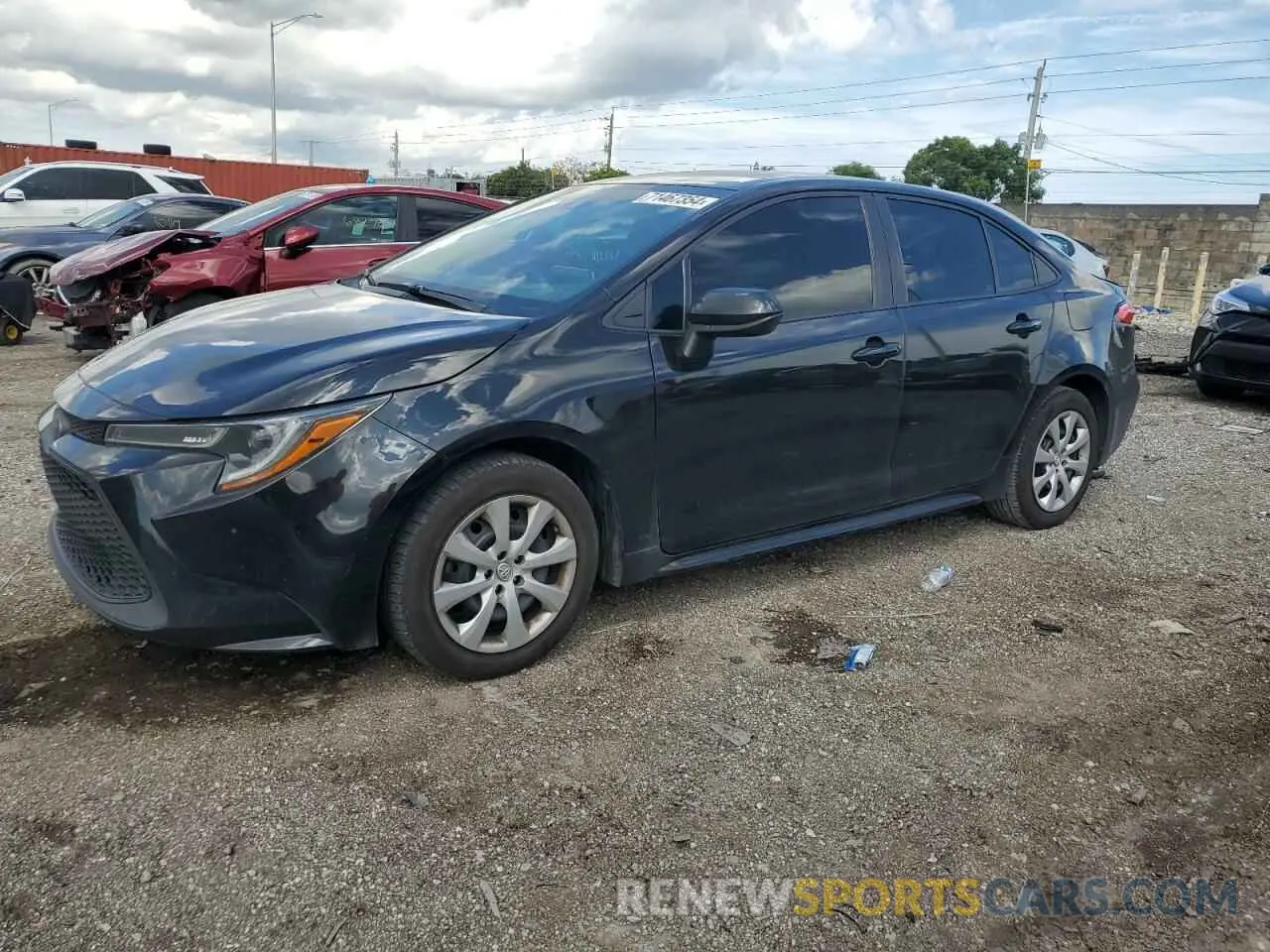 1 Photograph of a damaged car 5YFEPRAE3LP090397 TOYOTA COROLLA 2020