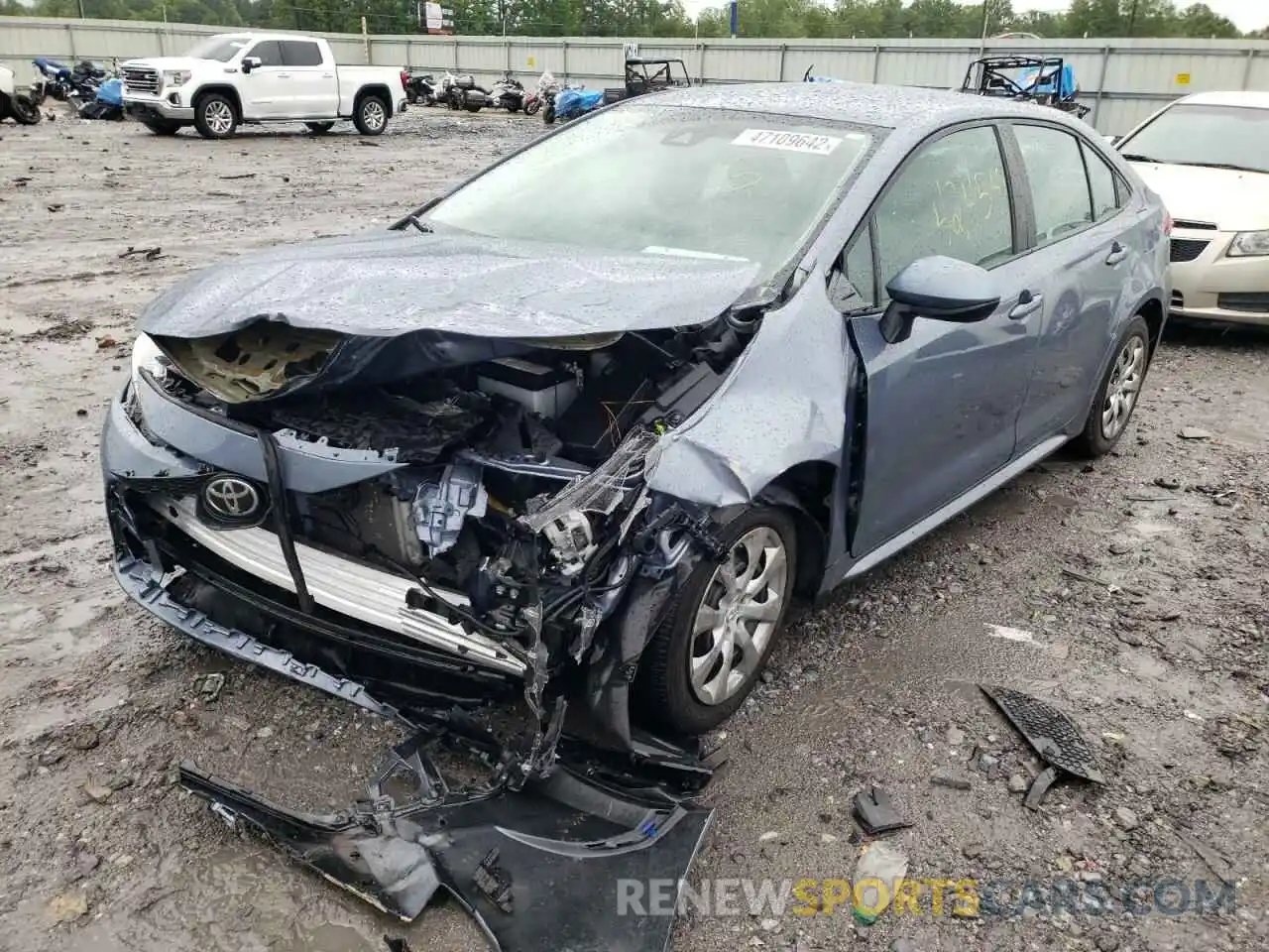 2 Photograph of a damaged car 5YFEPRAE3LP092490 TOYOTA COROLLA 2020