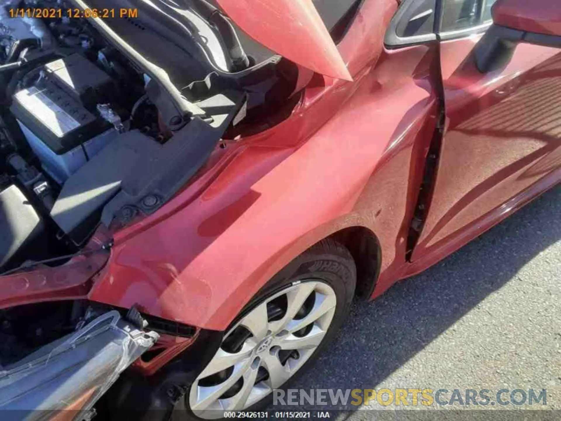 13 Photograph of a damaged car 5YFEPRAE3LP094711 TOYOTA COROLLA 2020