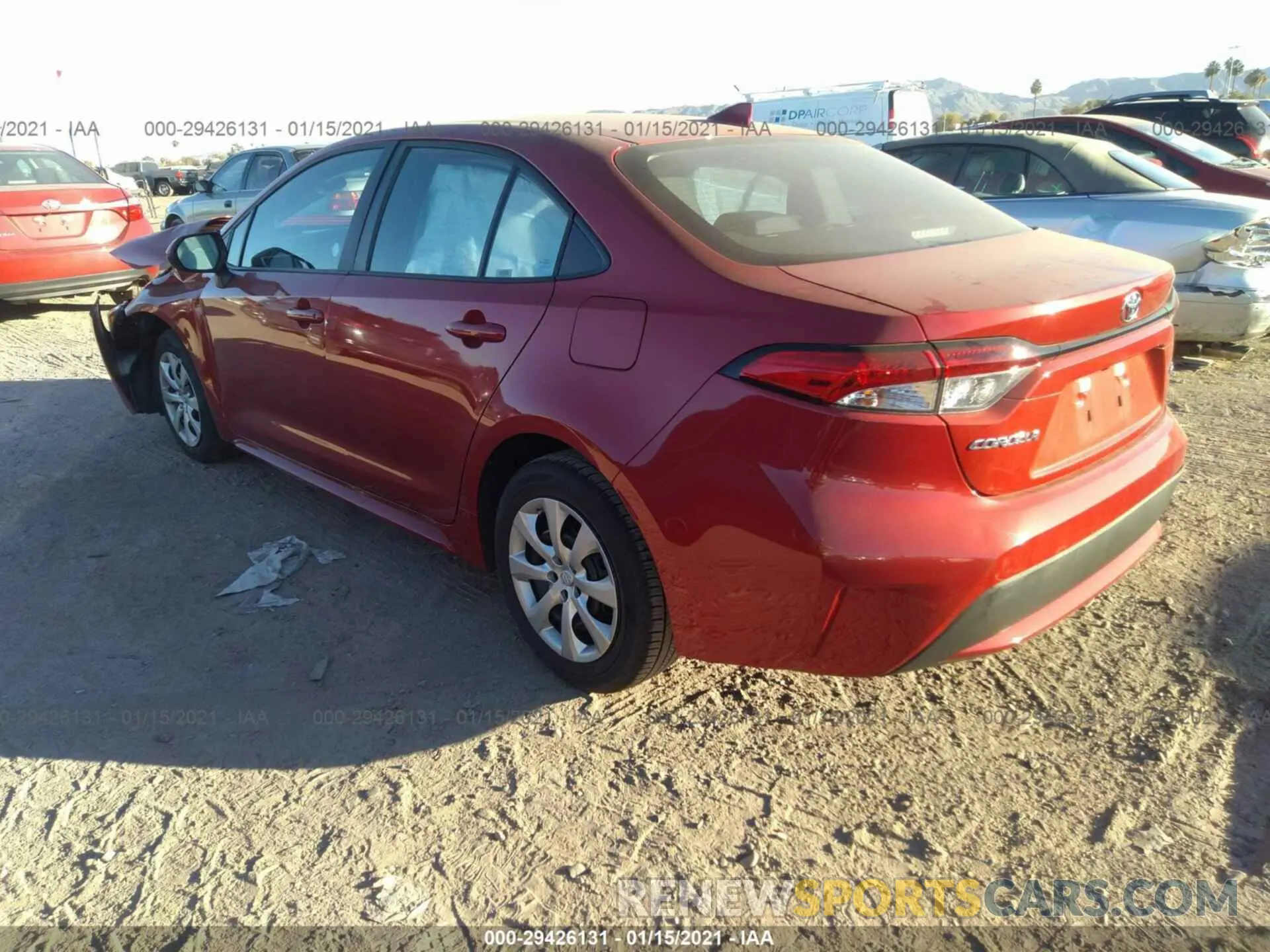 3 Photograph of a damaged car 5YFEPRAE3LP094711 TOYOTA COROLLA 2020
