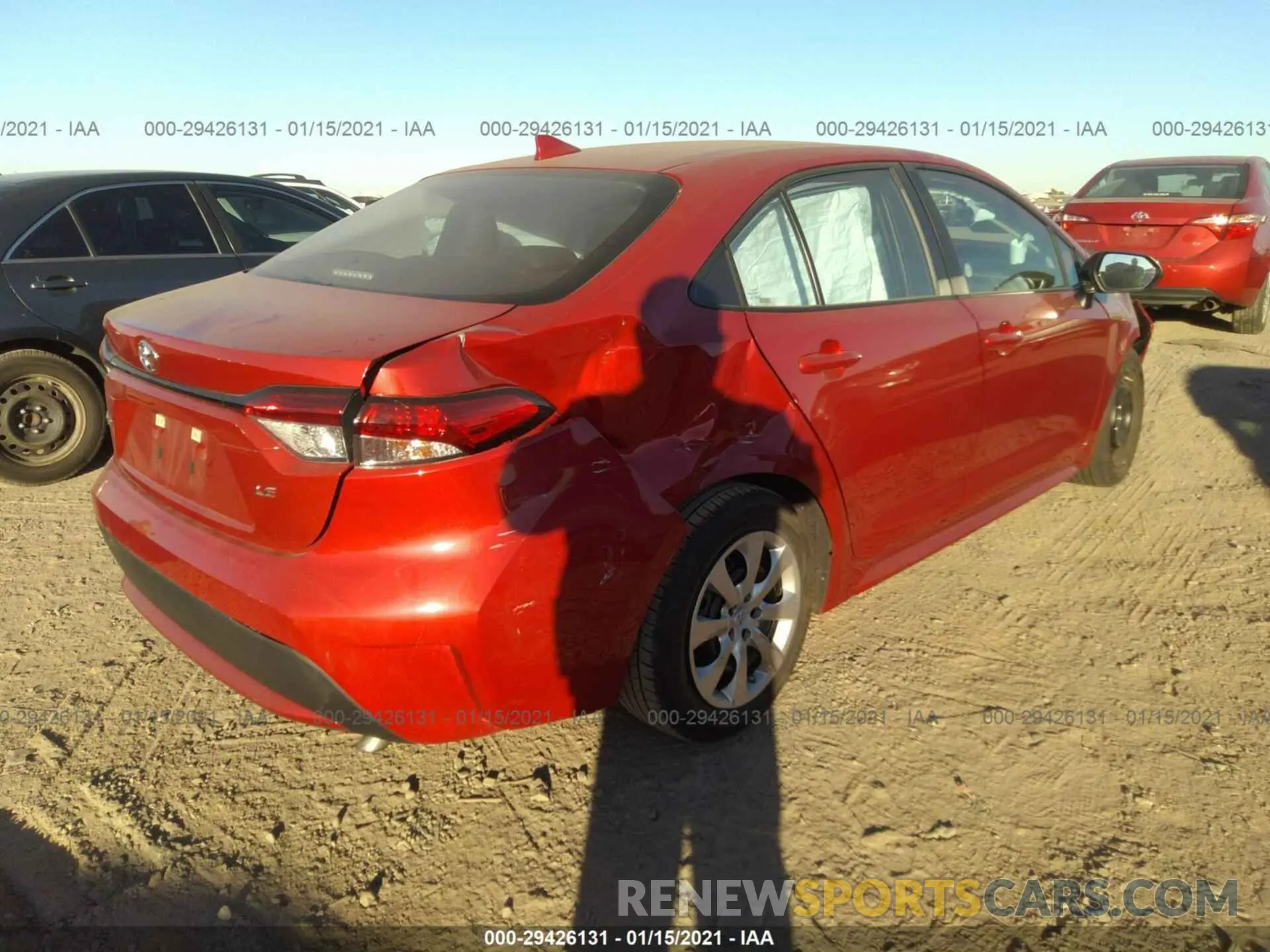 4 Photograph of a damaged car 5YFEPRAE3LP094711 TOYOTA COROLLA 2020
