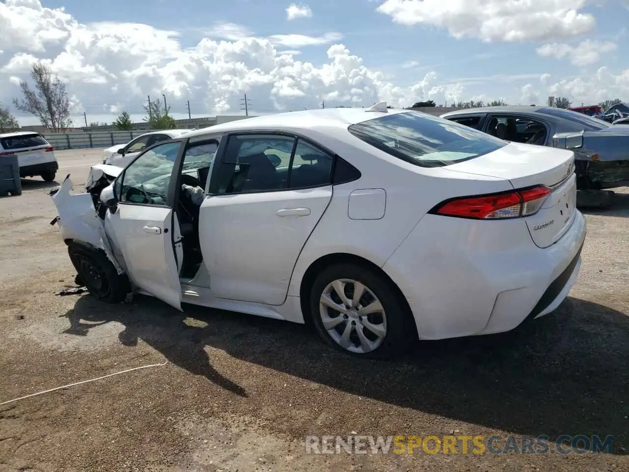 2 Photograph of a damaged car 5YFEPRAE3LP098323 TOYOTA COROLLA 2020