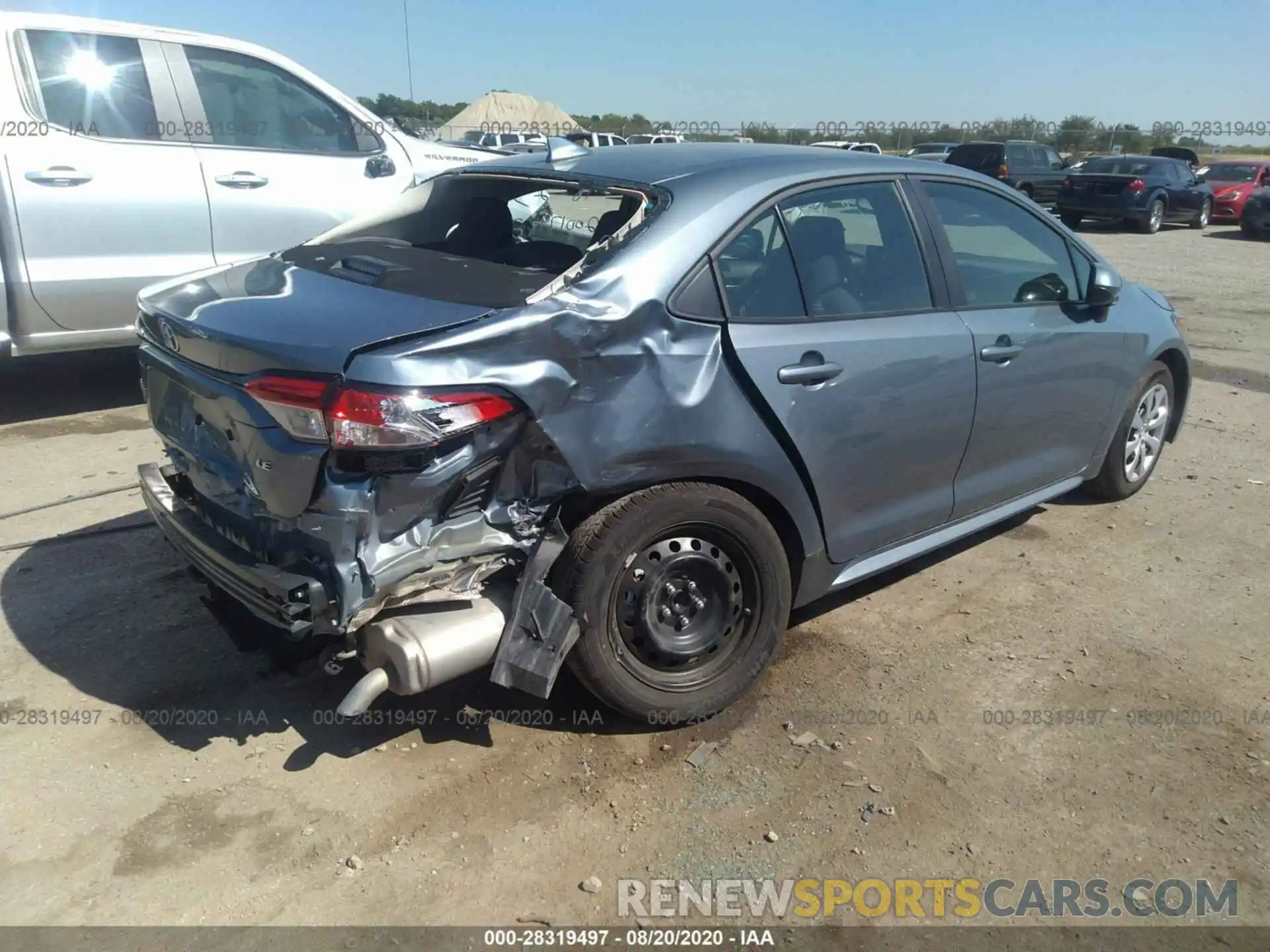 4 Photograph of a damaged car 5YFEPRAE3LP101690 TOYOTA COROLLA 2020