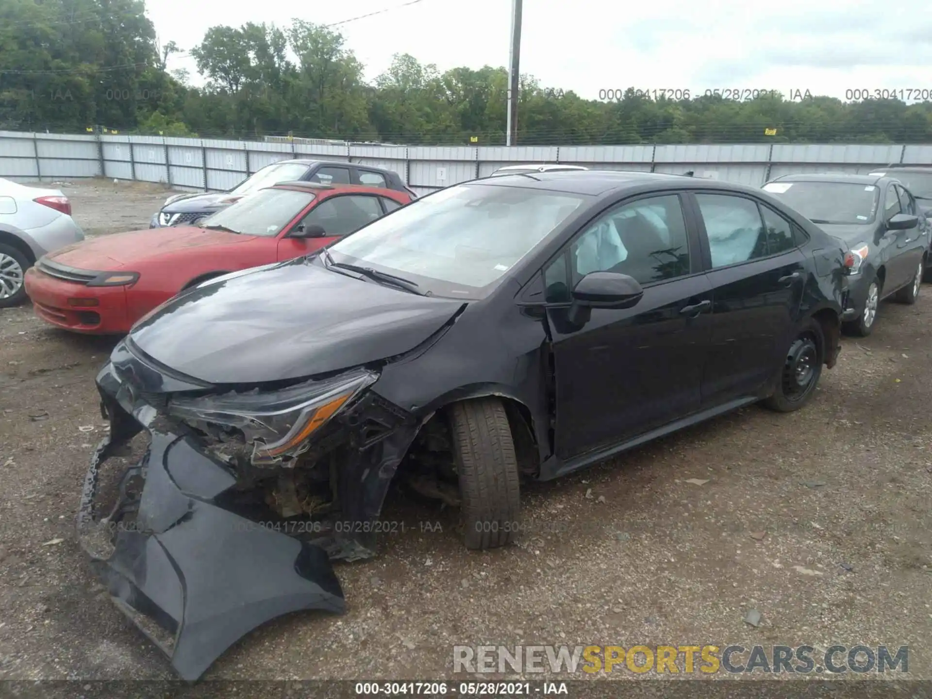 2 Photograph of a damaged car 5YFEPRAE3LP102936 TOYOTA COROLLA 2020