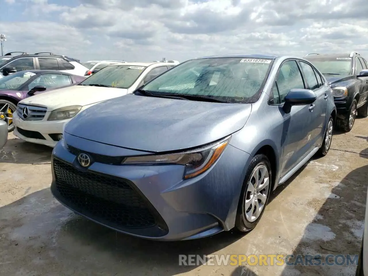 2 Photograph of a damaged car 5YFEPRAE3LP103472 TOYOTA COROLLA 2020