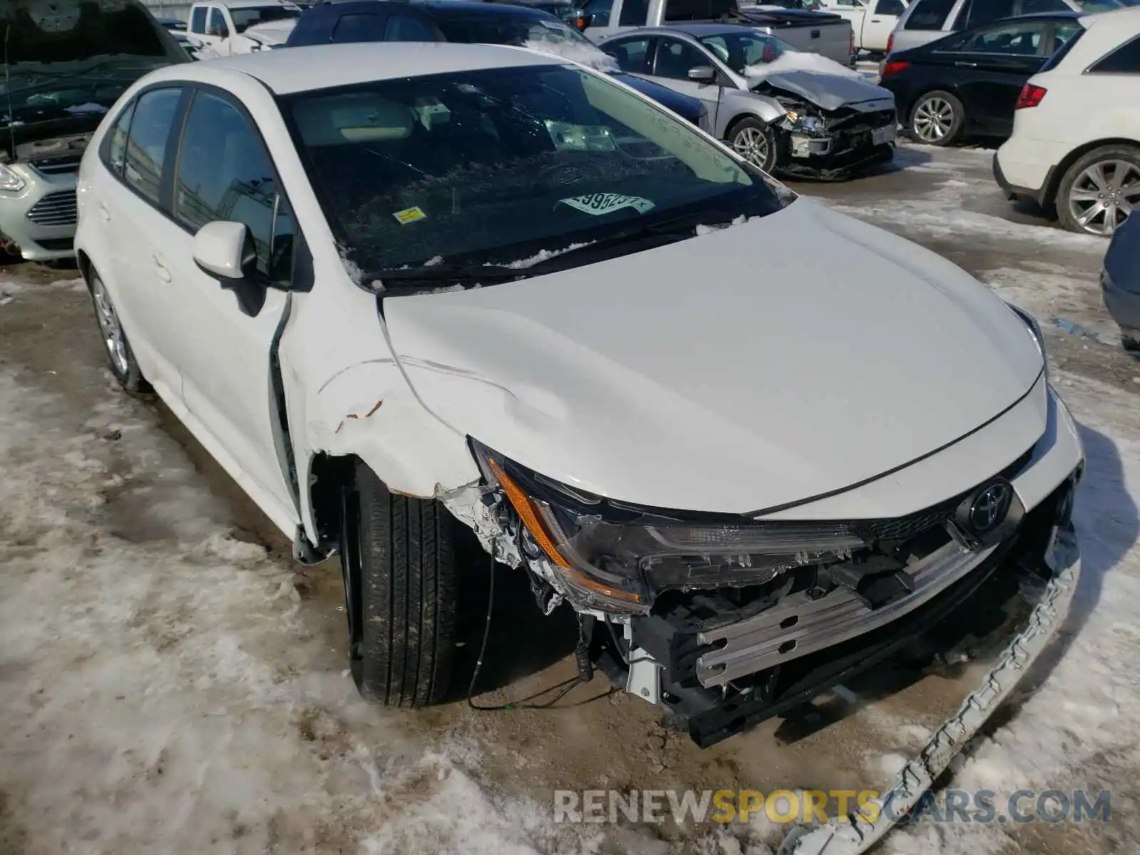 1 Photograph of a damaged car 5YFEPRAE3LP107327 TOYOTA COROLLA 2020