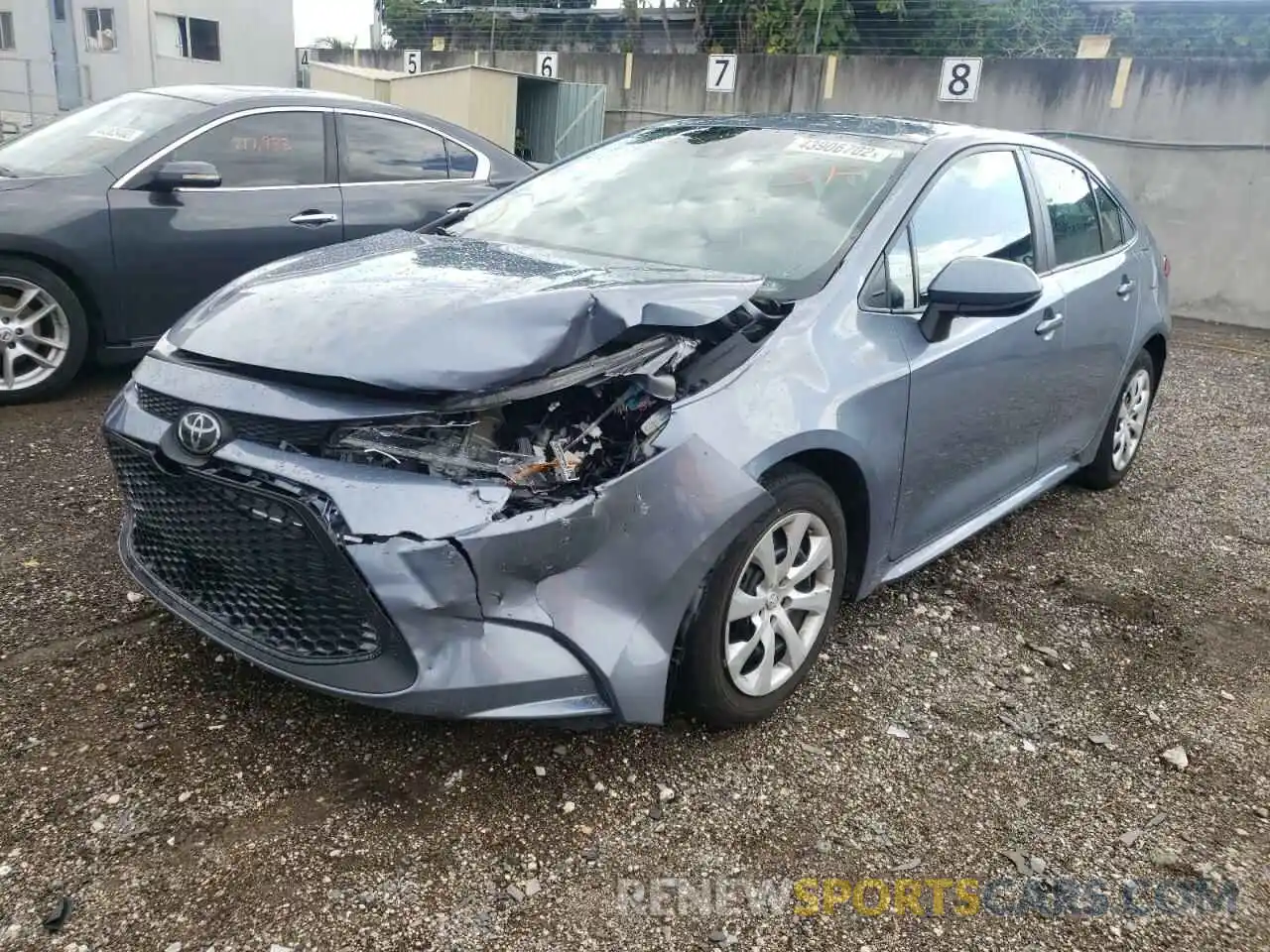 2 Photograph of a damaged car 5YFEPRAE3LP113502 TOYOTA COROLLA 2020