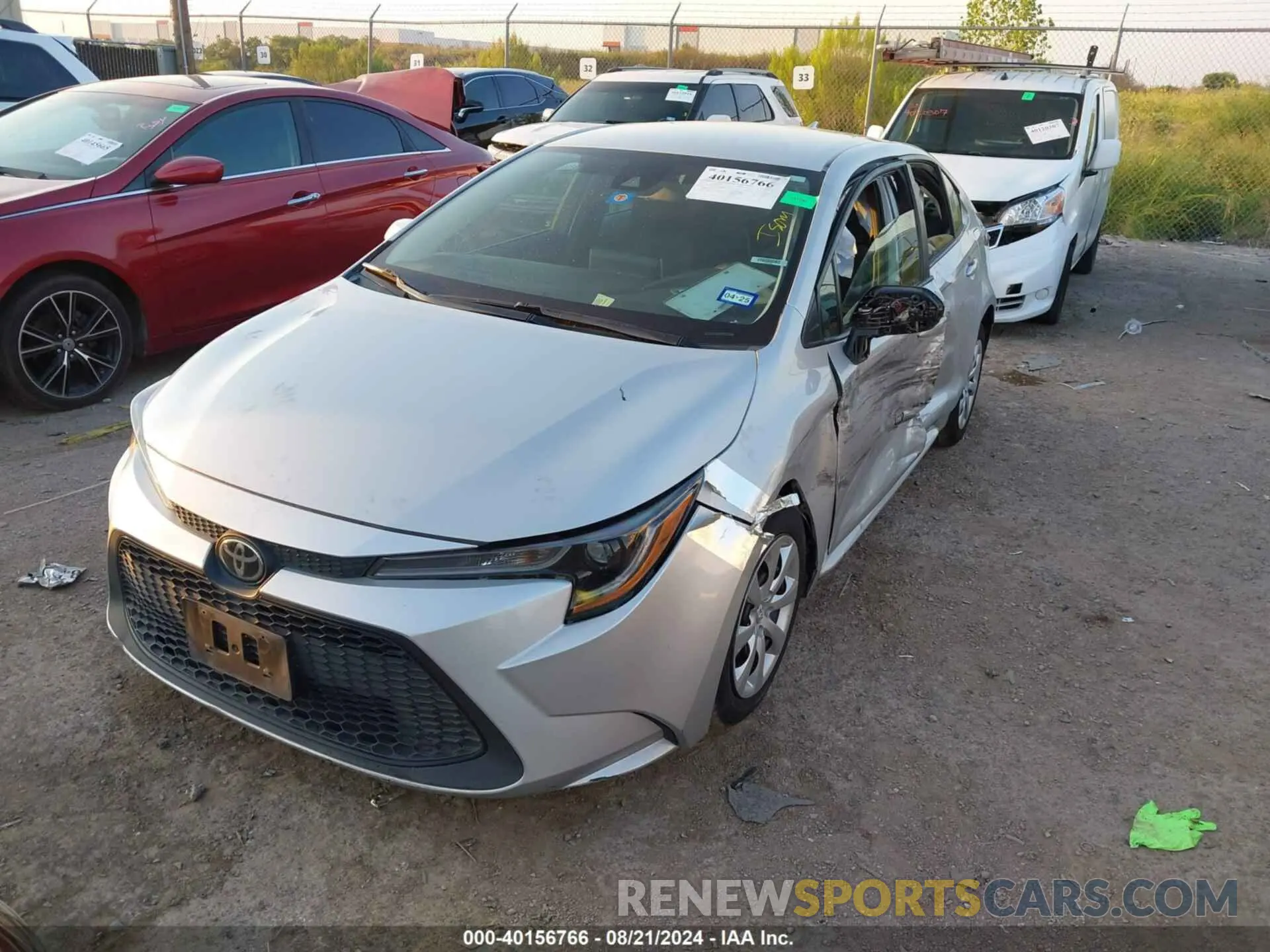 2 Photograph of a damaged car 5YFEPRAE3LP127738 TOYOTA COROLLA 2020