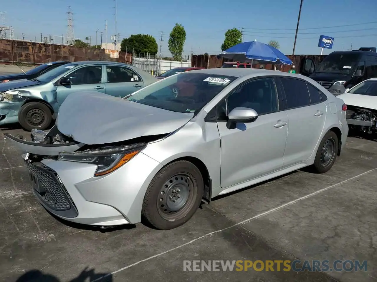1 Photograph of a damaged car 5YFEPRAE3LP136973 TOYOTA COROLLA 2020