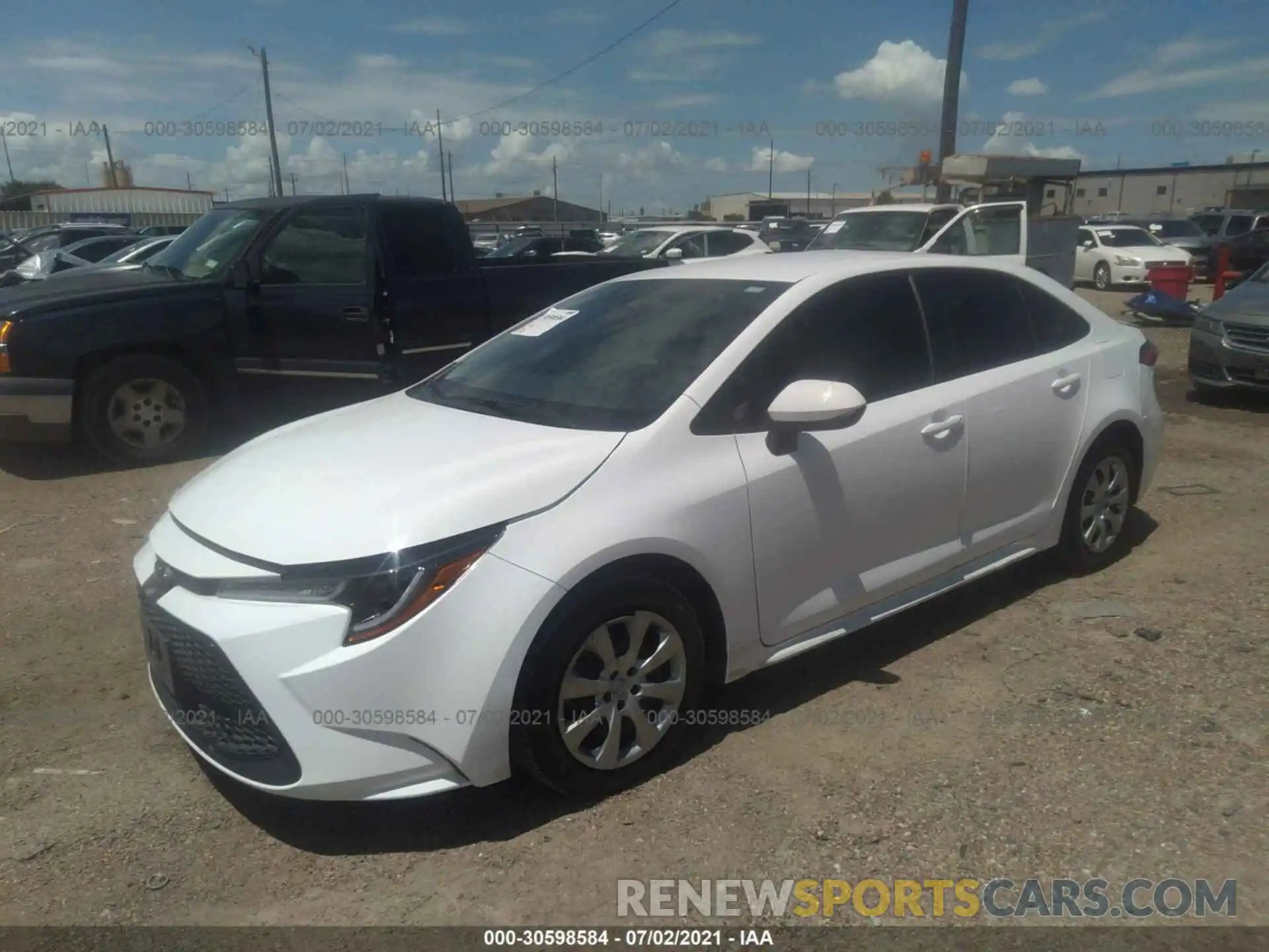 2 Photograph of a damaged car 5YFEPRAE3LP141915 TOYOTA COROLLA 2020