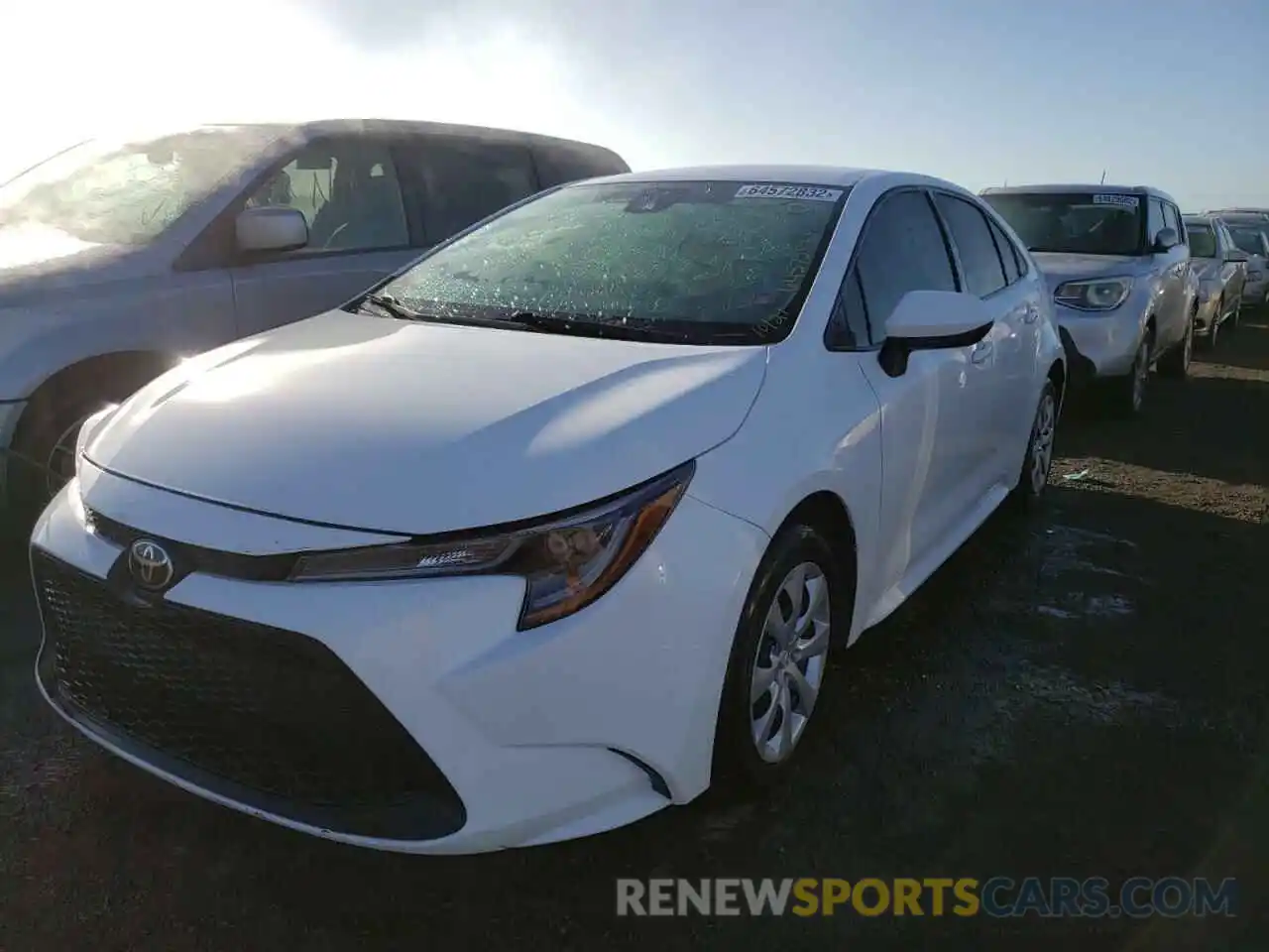 2 Photograph of a damaged car 5YFEPRAE4LP012730 TOYOTA COROLLA 2020