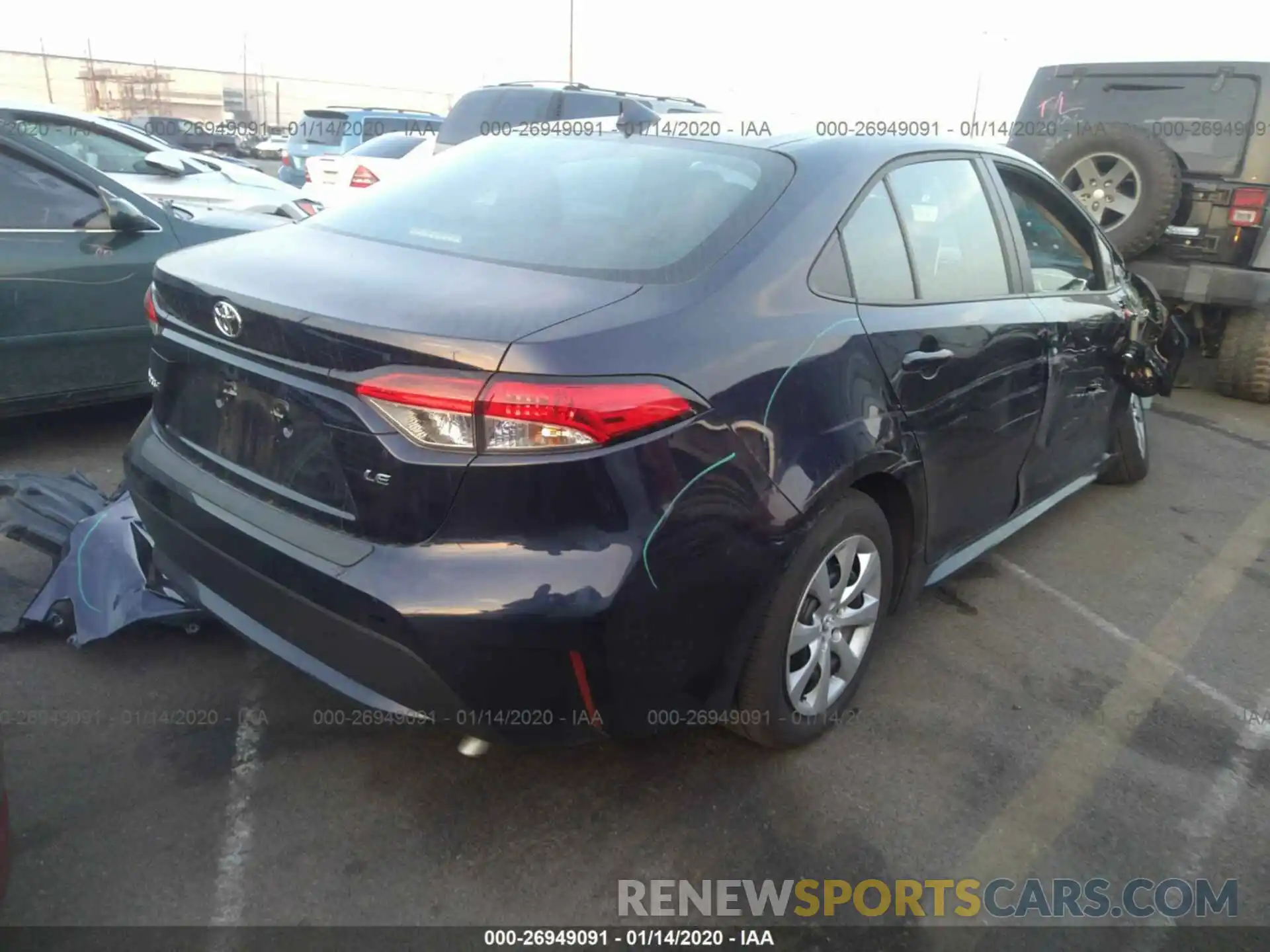 4 Photograph of a damaged car 5YFEPRAE4LP027406 TOYOTA COROLLA 2020