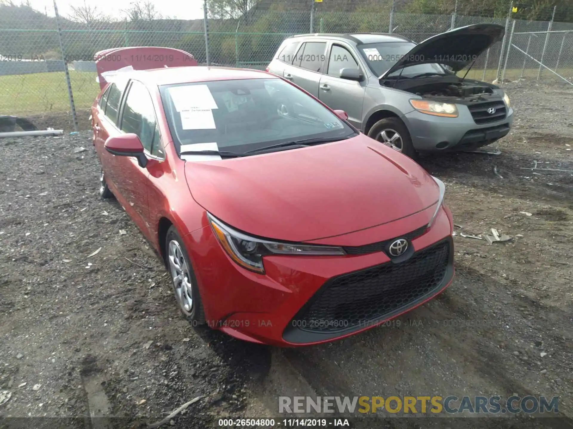 1 Photograph of a damaged car 5YFEPRAE4LP029365 TOYOTA COROLLA 2020