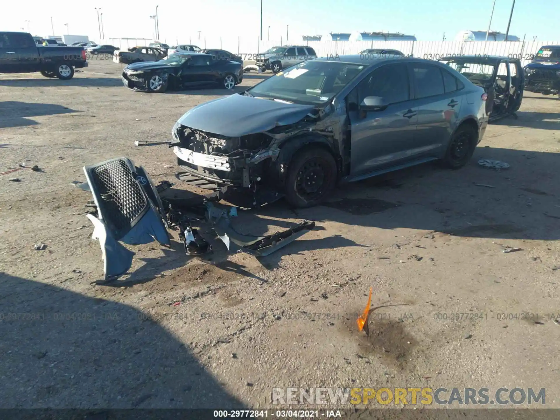 2 Photograph of a damaged car 5YFEPRAE4LP038230 TOYOTA COROLLA 2020