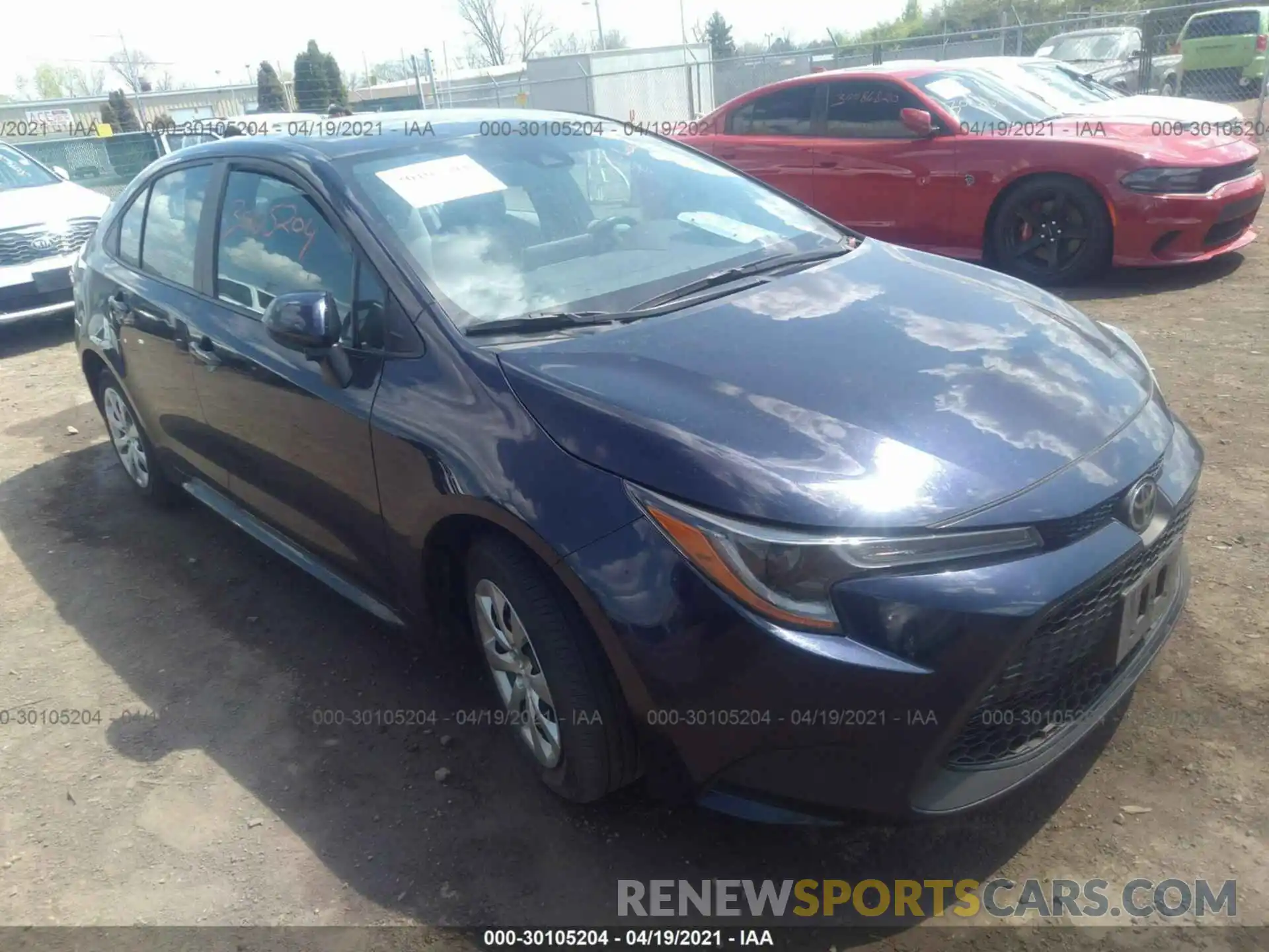 1 Photograph of a damaged car 5YFEPRAE4LP059966 TOYOTA COROLLA 2020