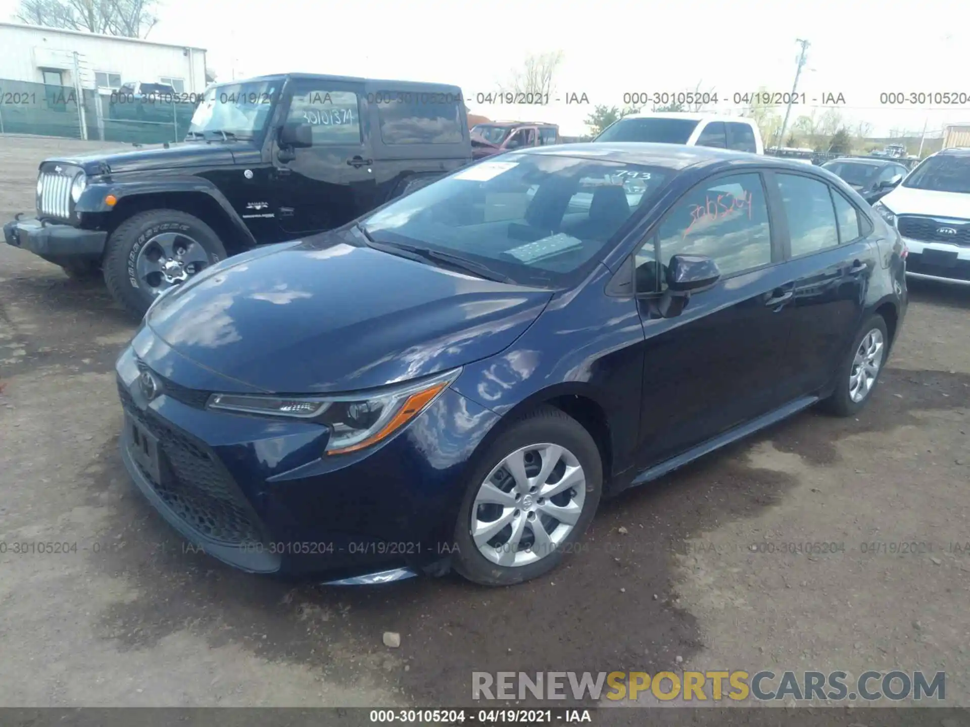 2 Photograph of a damaged car 5YFEPRAE4LP059966 TOYOTA COROLLA 2020