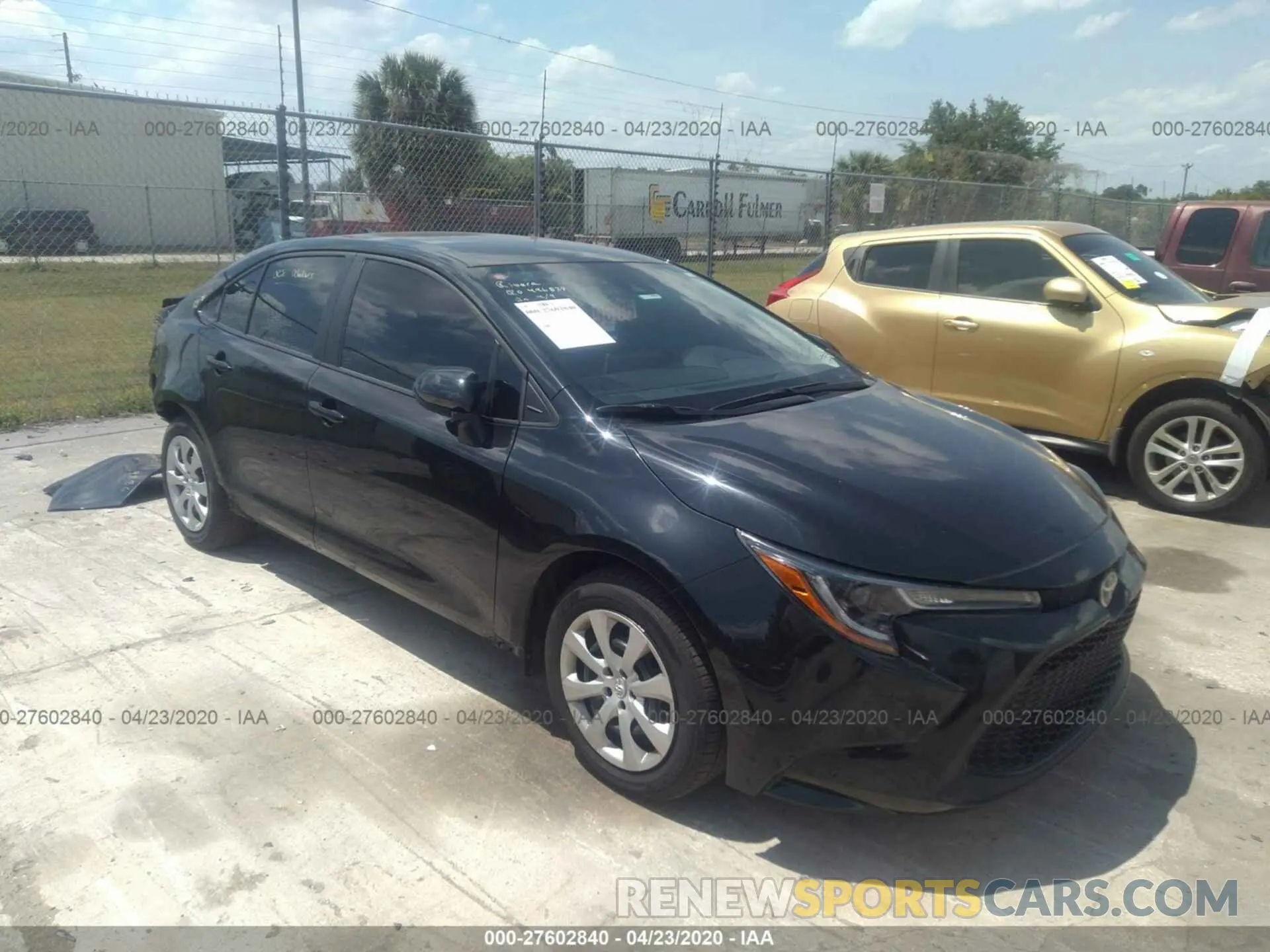 1 Photograph of a damaged car 5YFEPRAE4LP060051 TOYOTA COROLLA 2020