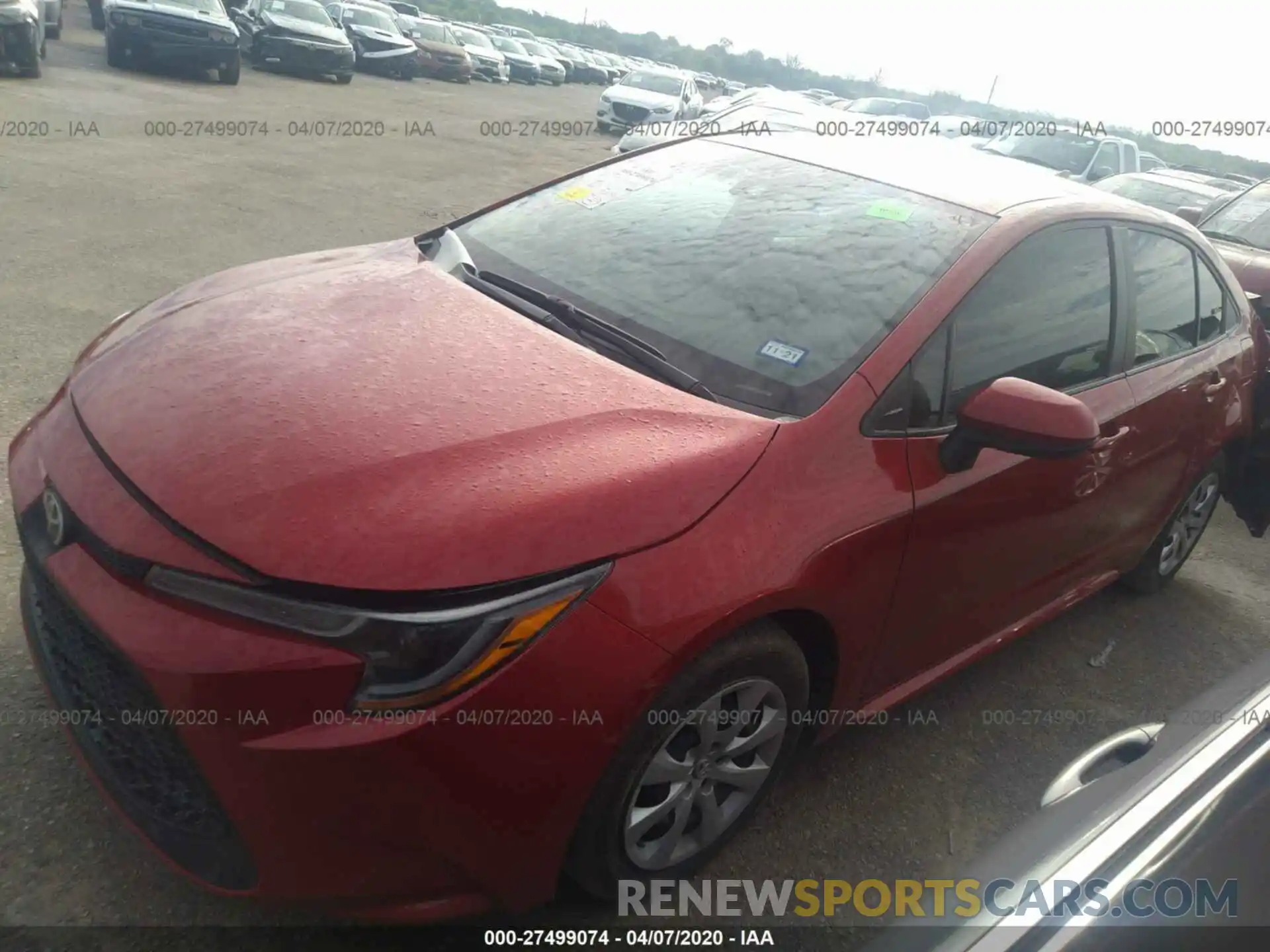 2 Photograph of a damaged car 5YFEPRAE4LP060941 TOYOTA COROLLA 2020