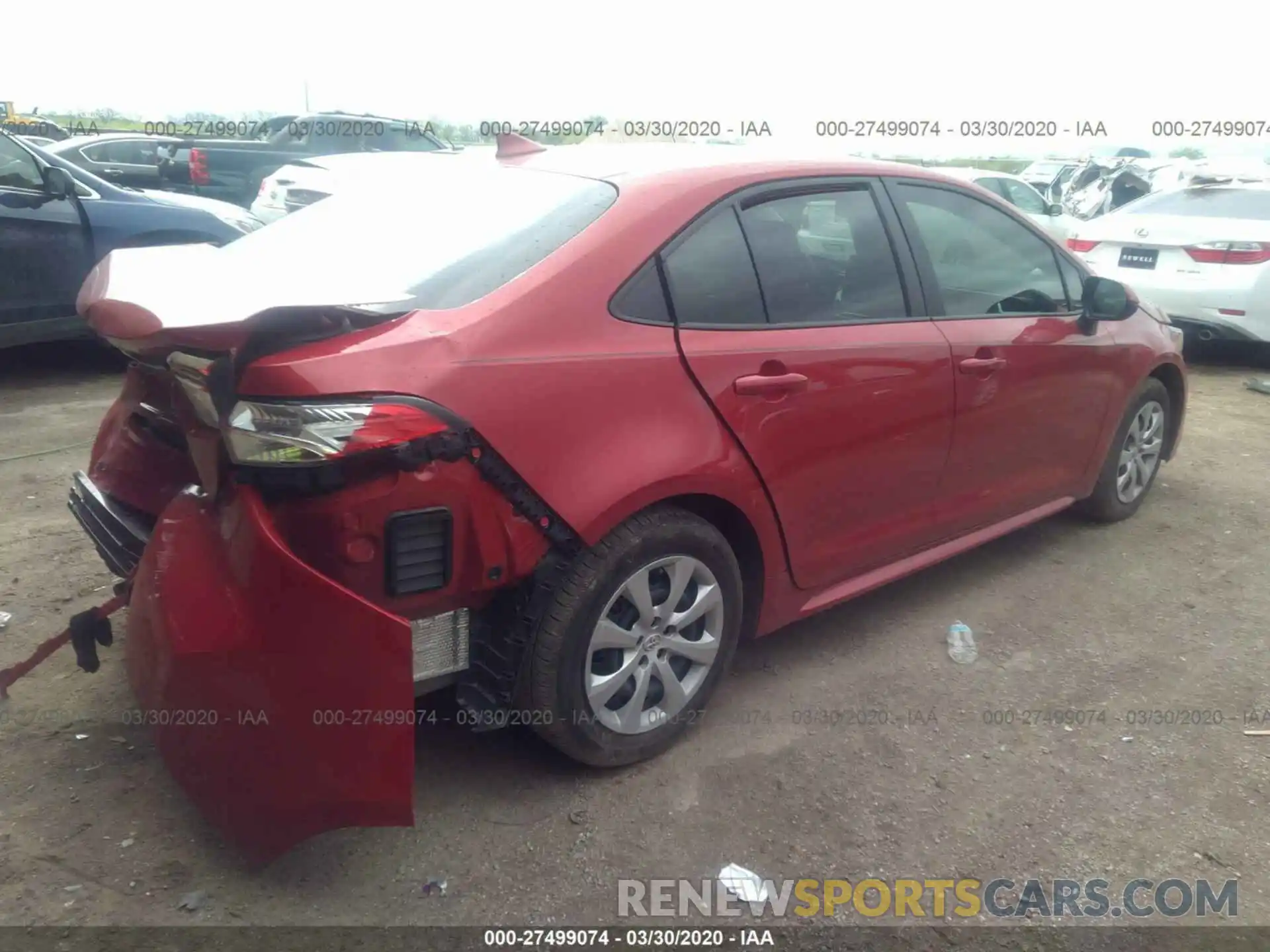 4 Photograph of a damaged car 5YFEPRAE4LP060941 TOYOTA COROLLA 2020