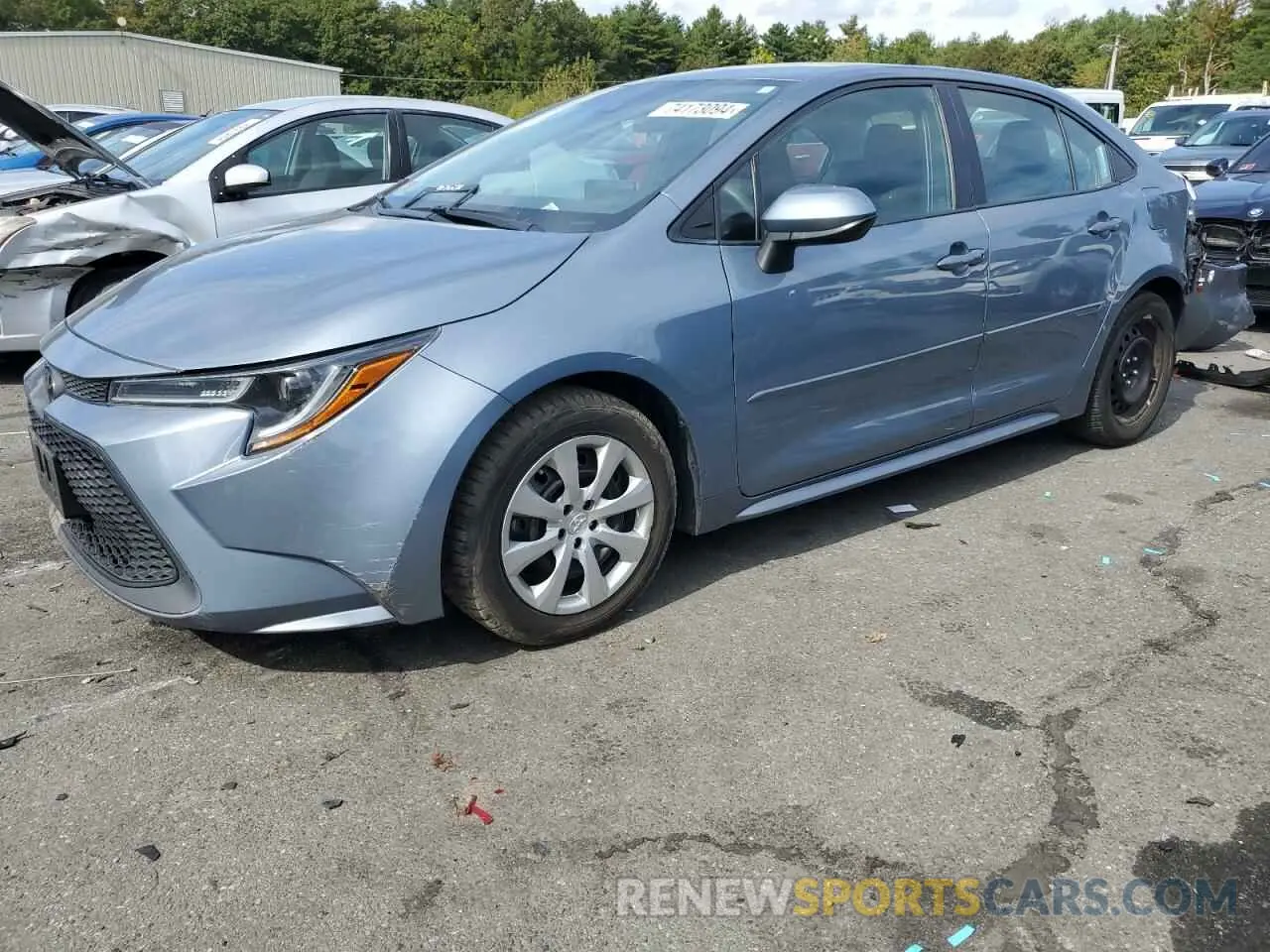 1 Photograph of a damaged car 5YFEPRAE4LP072605 TOYOTA COROLLA 2020