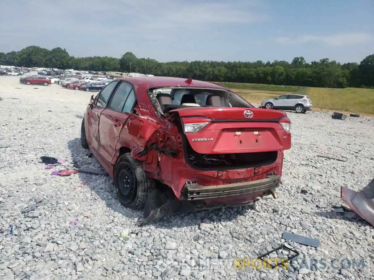 3 Photograph of a damaged car 5YFEPRAE4LP083748 TOYOTA COROLLA 2020