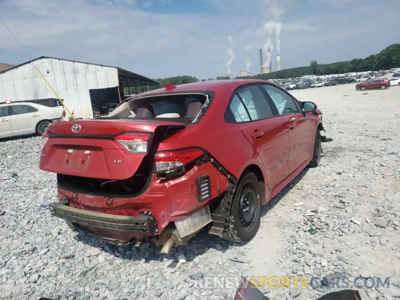 4 Photograph of a damaged car 5YFEPRAE4LP083748 TOYOTA COROLLA 2020