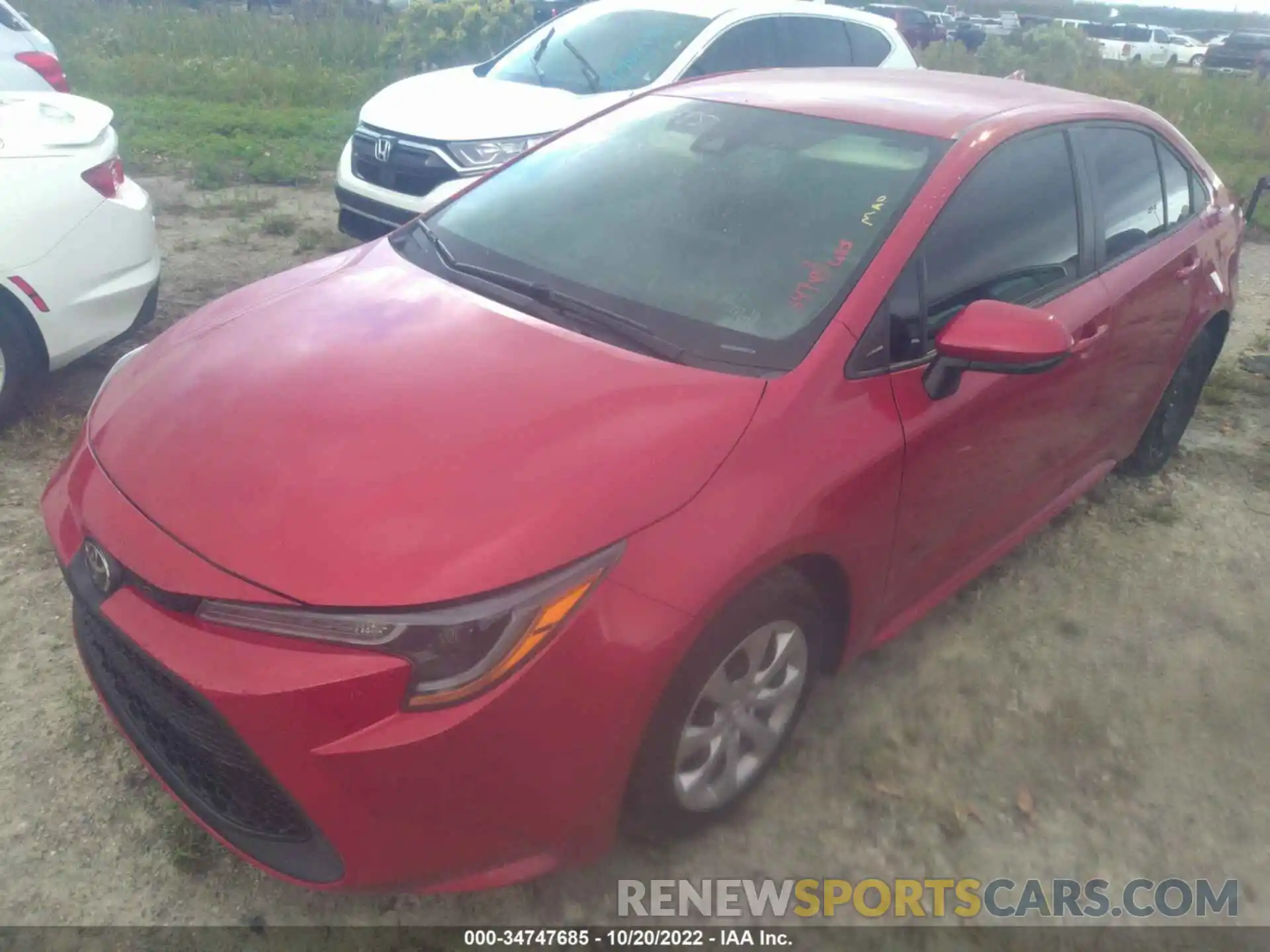 2 Photograph of a damaged car 5YFEPRAE4LP093664 TOYOTA COROLLA 2020