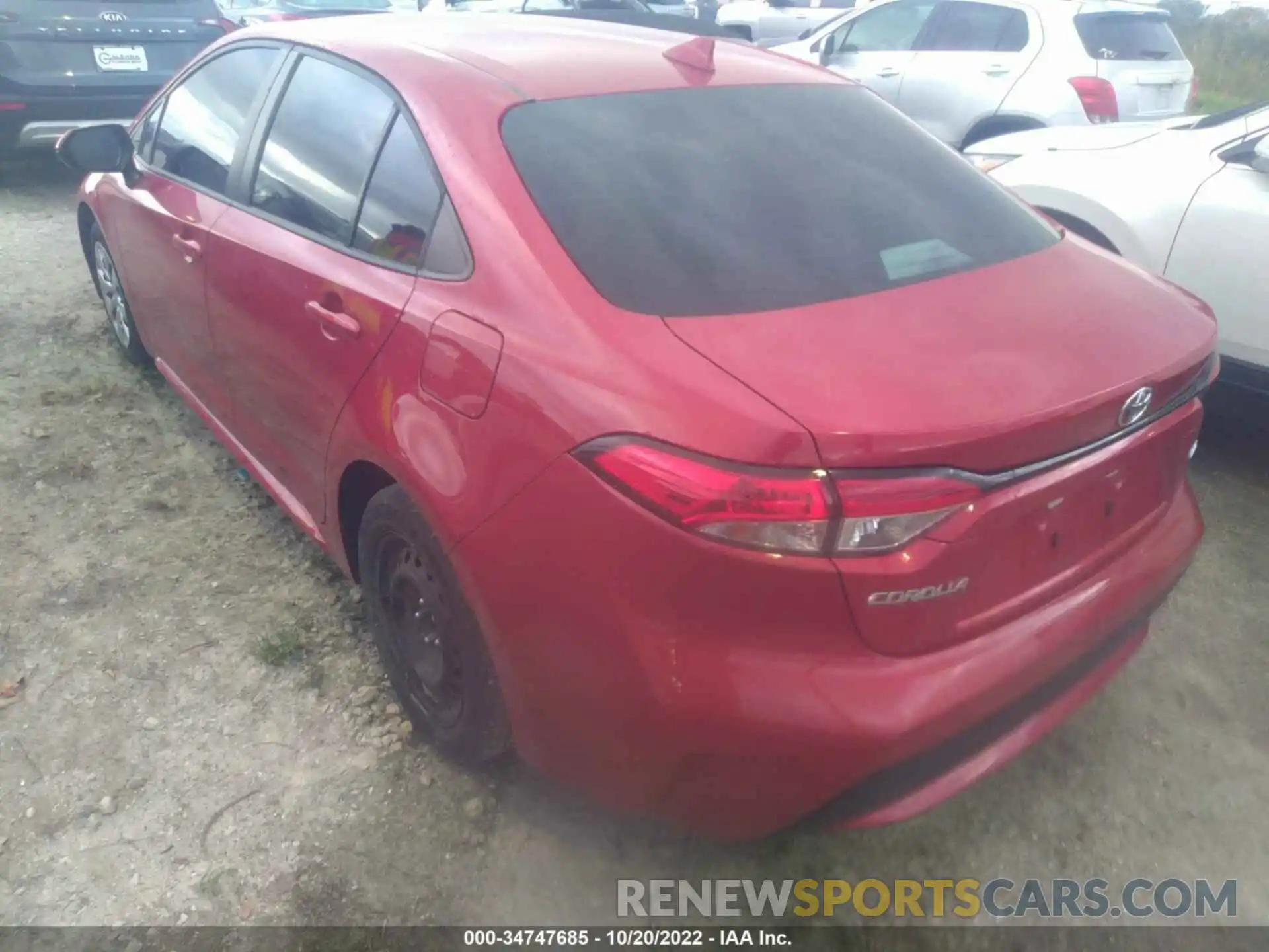 3 Photograph of a damaged car 5YFEPRAE4LP093664 TOYOTA COROLLA 2020