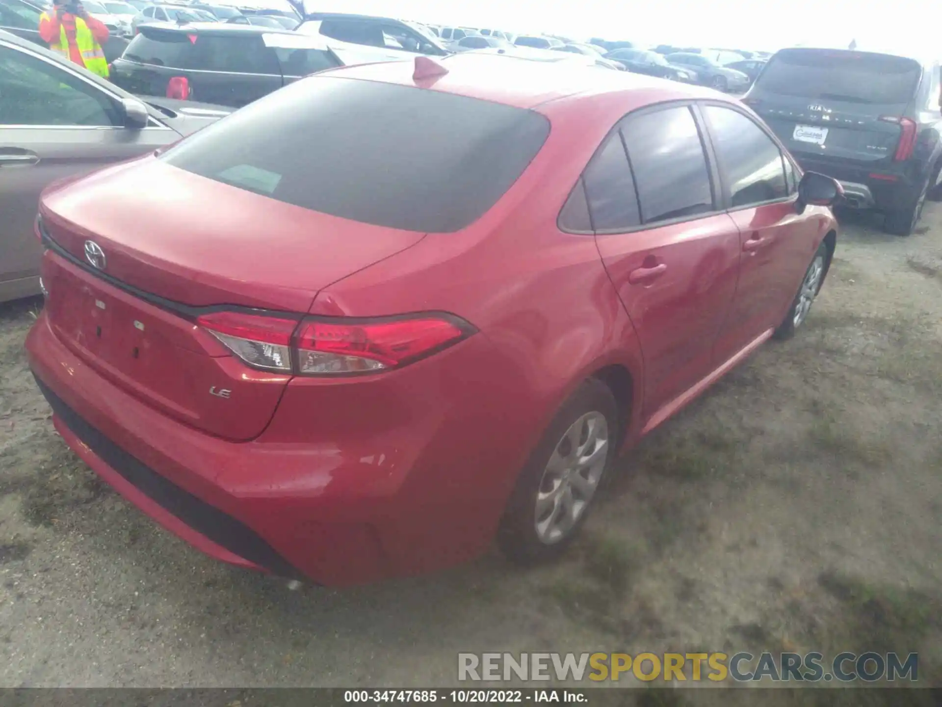 4 Photograph of a damaged car 5YFEPRAE4LP093664 TOYOTA COROLLA 2020