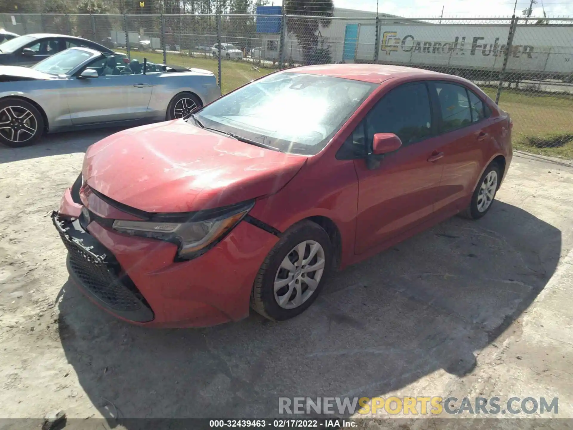 2 Photograph of a damaged car 5YFEPRAE4LP103402 TOYOTA COROLLA 2020