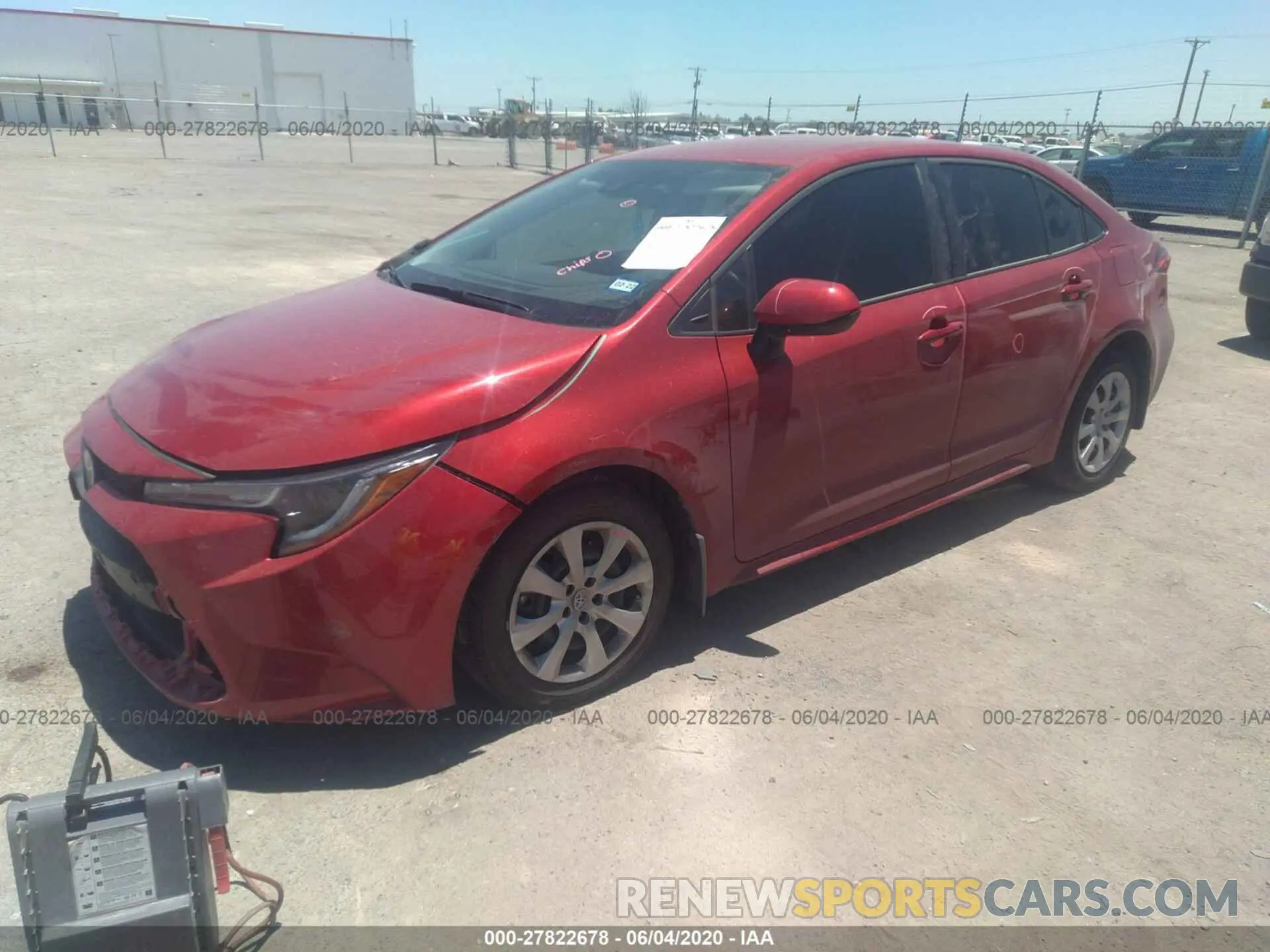 2 Photograph of a damaged car 5YFEPRAE4LP110849 TOYOTA COROLLA 2020
