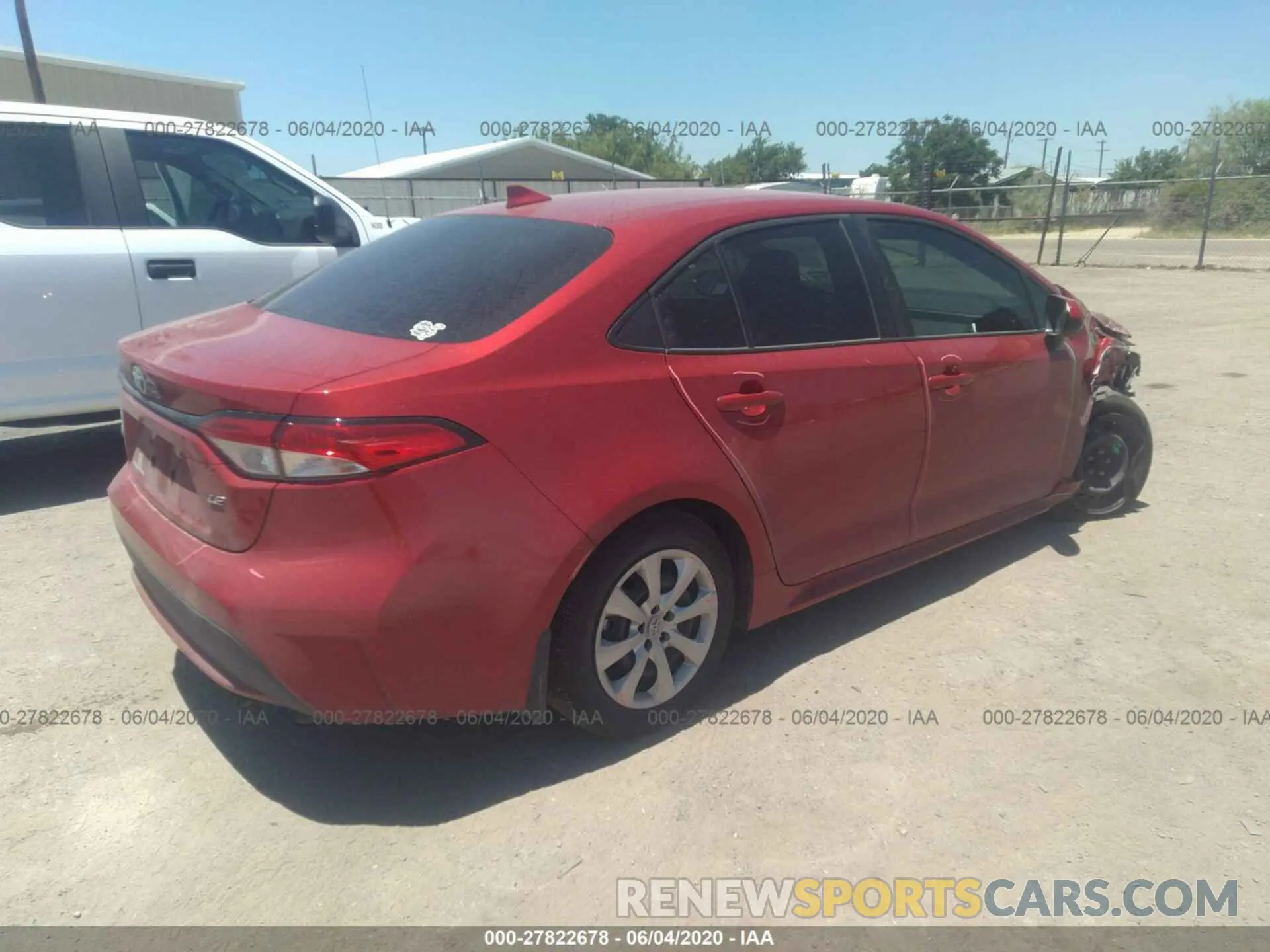 4 Photograph of a damaged car 5YFEPRAE4LP110849 TOYOTA COROLLA 2020