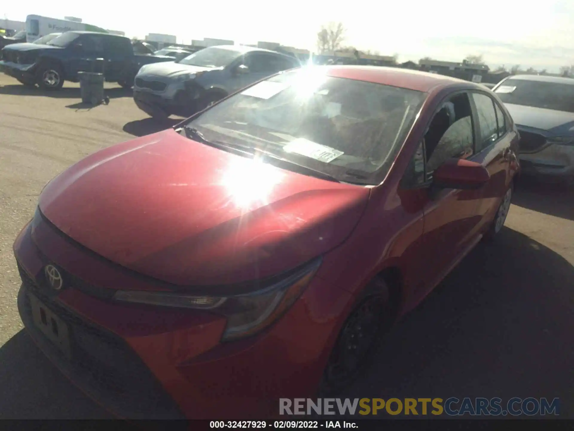 2 Photograph of a damaged car 5YFEPRAE4LP116358 TOYOTA COROLLA 2020