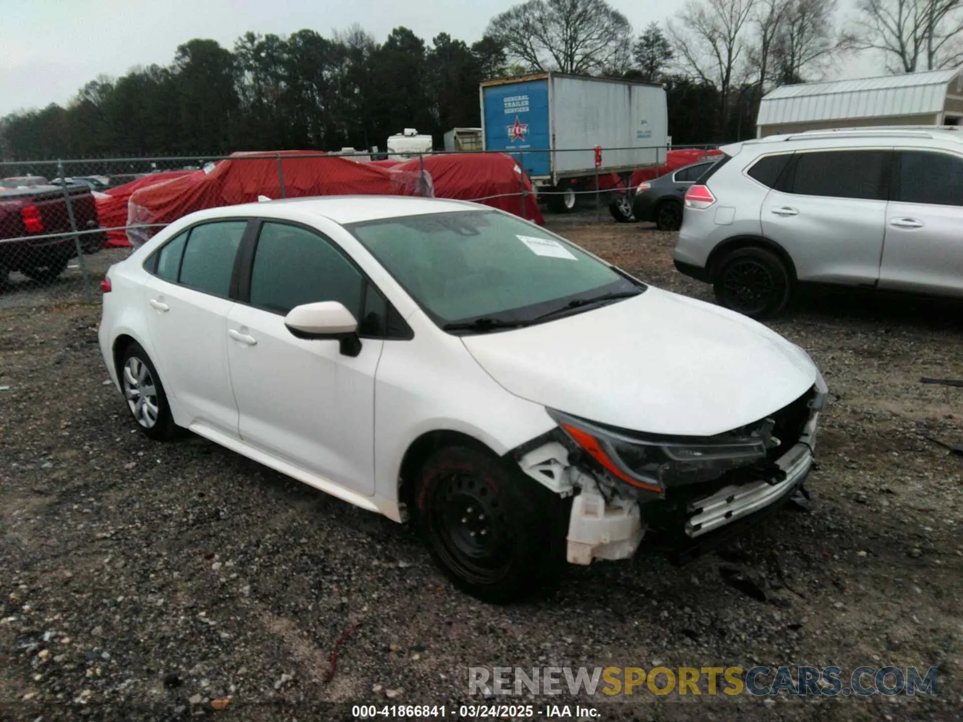 1 Photograph of a damaged car 5YFEPRAE4LP120653 TOYOTA COROLLA 2020