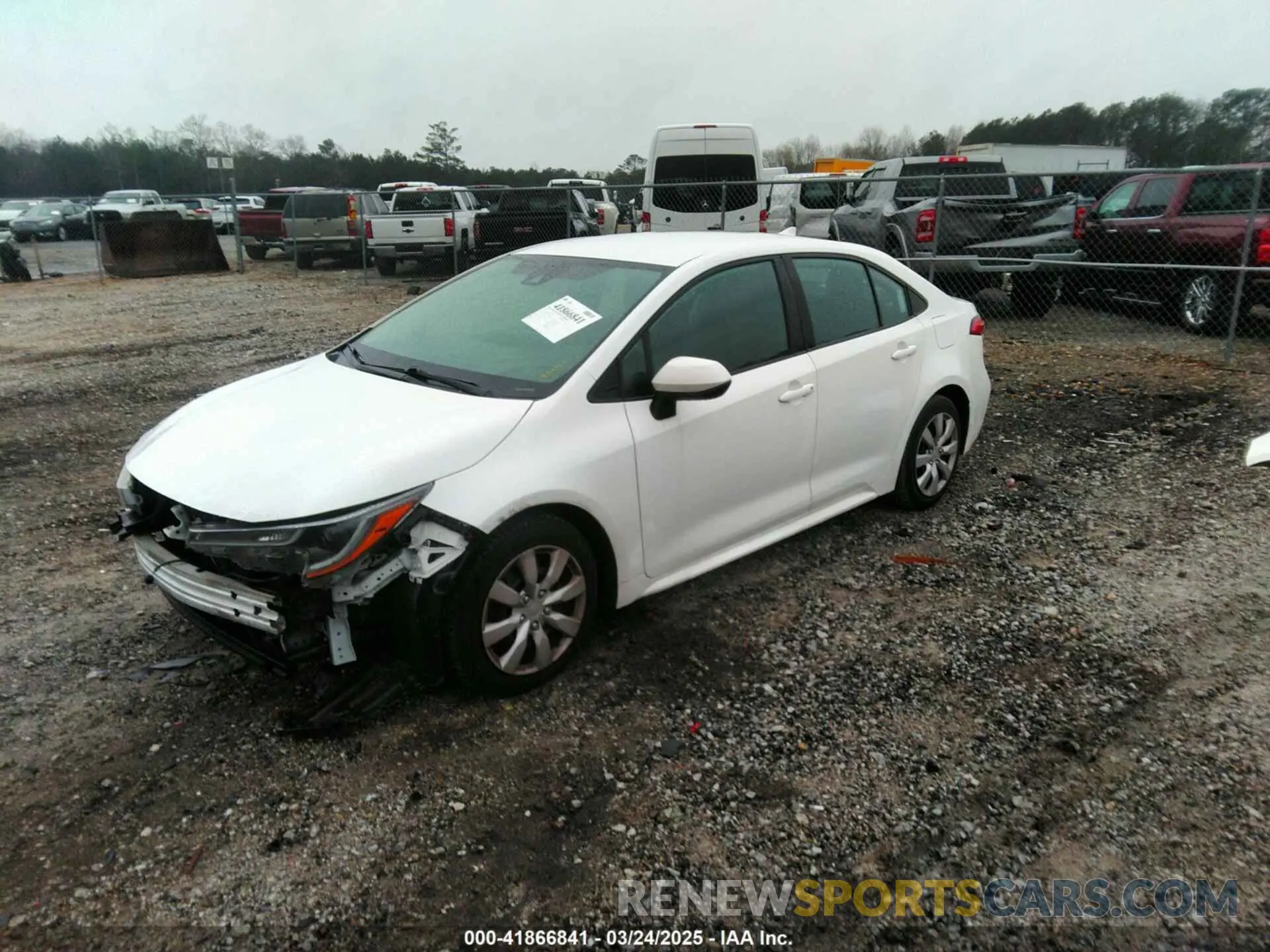 2 Photograph of a damaged car 5YFEPRAE4LP120653 TOYOTA COROLLA 2020