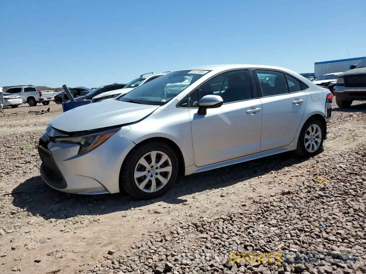 1 Photograph of a damaged car 5YFEPRAE4LP121852 TOYOTA COROLLA 2020