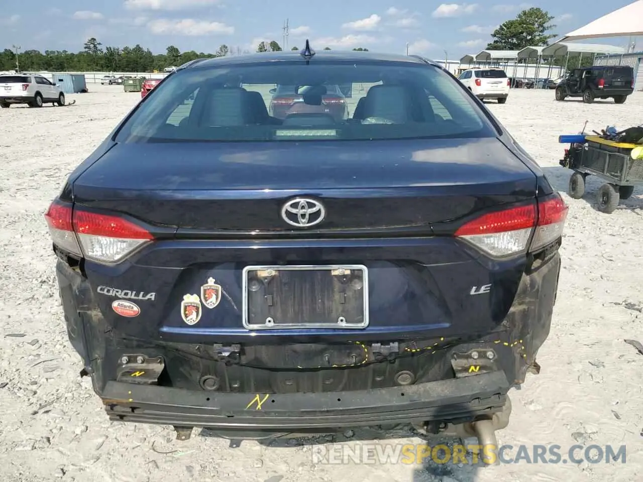 6 Photograph of a damaged car 5YFEPRAE4LP145083 TOYOTA COROLLA 2020