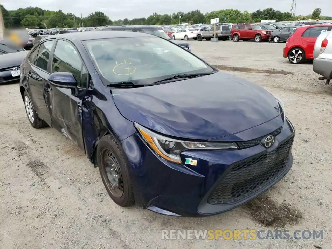 1 Photograph of a damaged car 5YFEPRAE5LP007679 TOYOTA COROLLA 2020