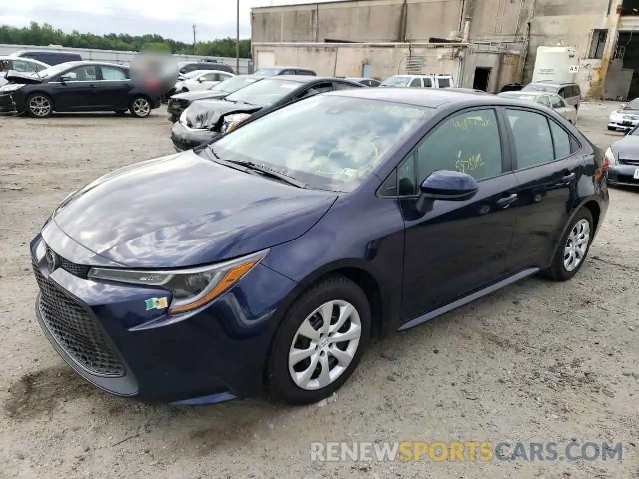 2 Photograph of a damaged car 5YFEPRAE5LP007679 TOYOTA COROLLA 2020