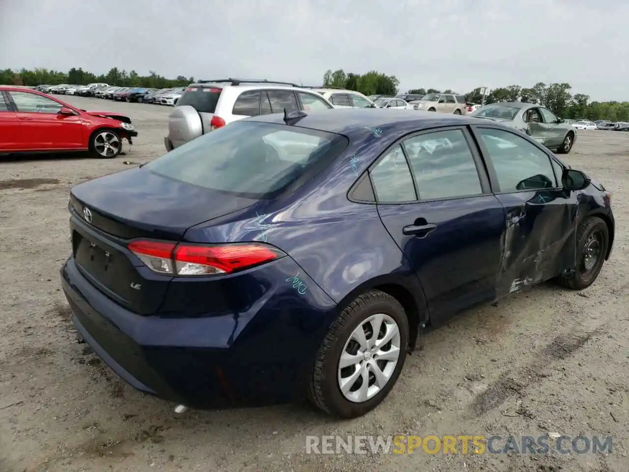 4 Photograph of a damaged car 5YFEPRAE5LP007679 TOYOTA COROLLA 2020