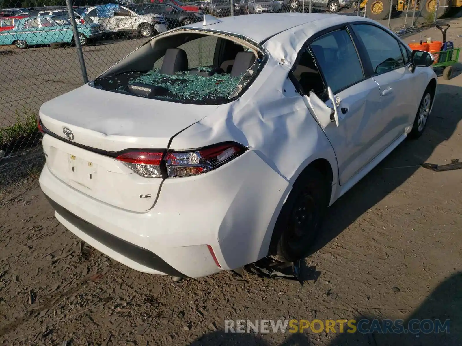 4 Photograph of a damaged car 5YFEPRAE5LP026748 TOYOTA COROLLA 2020