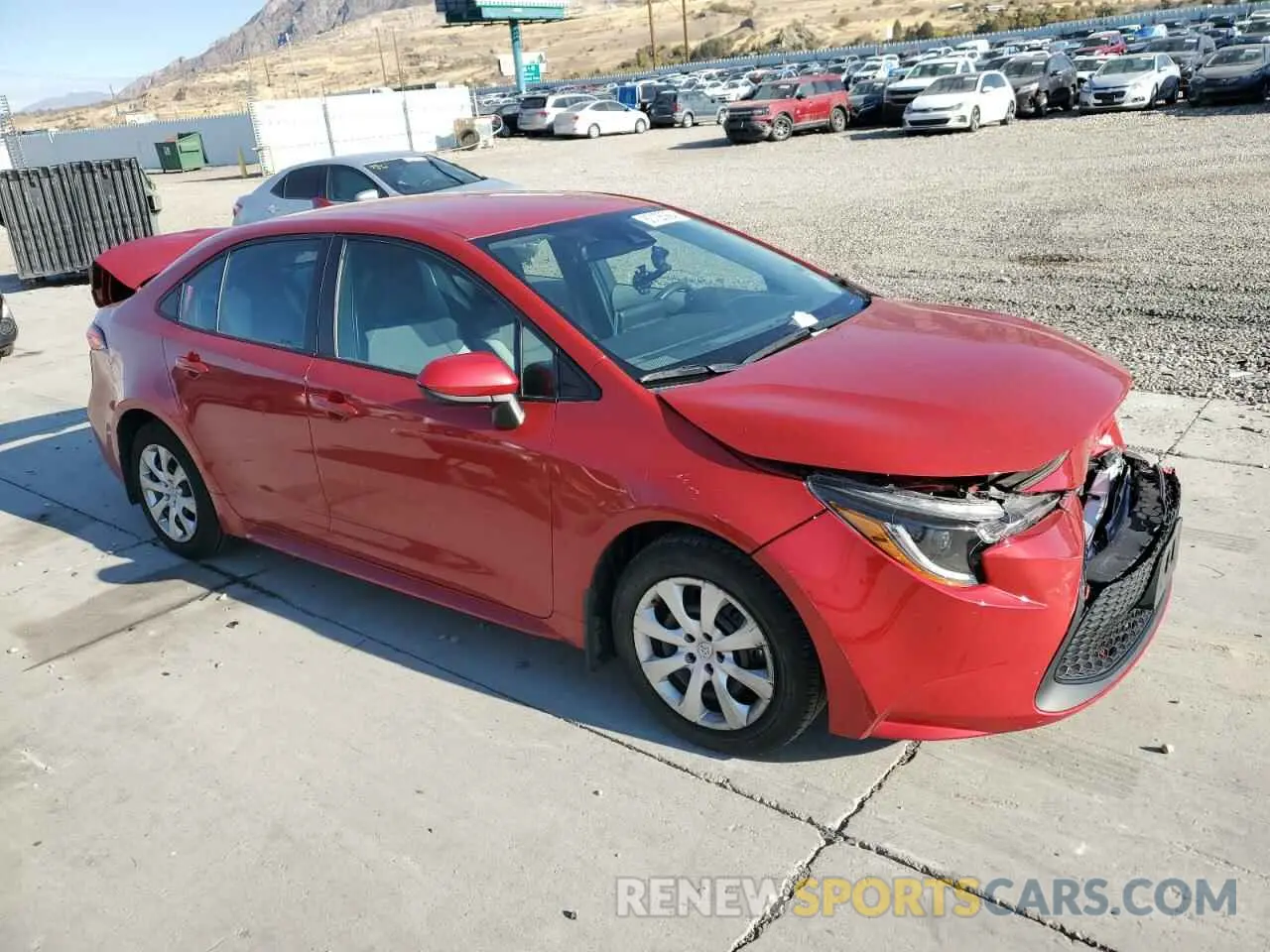 4 Photograph of a damaged car 5YFEPRAE5LP051097 TOYOTA COROLLA 2020