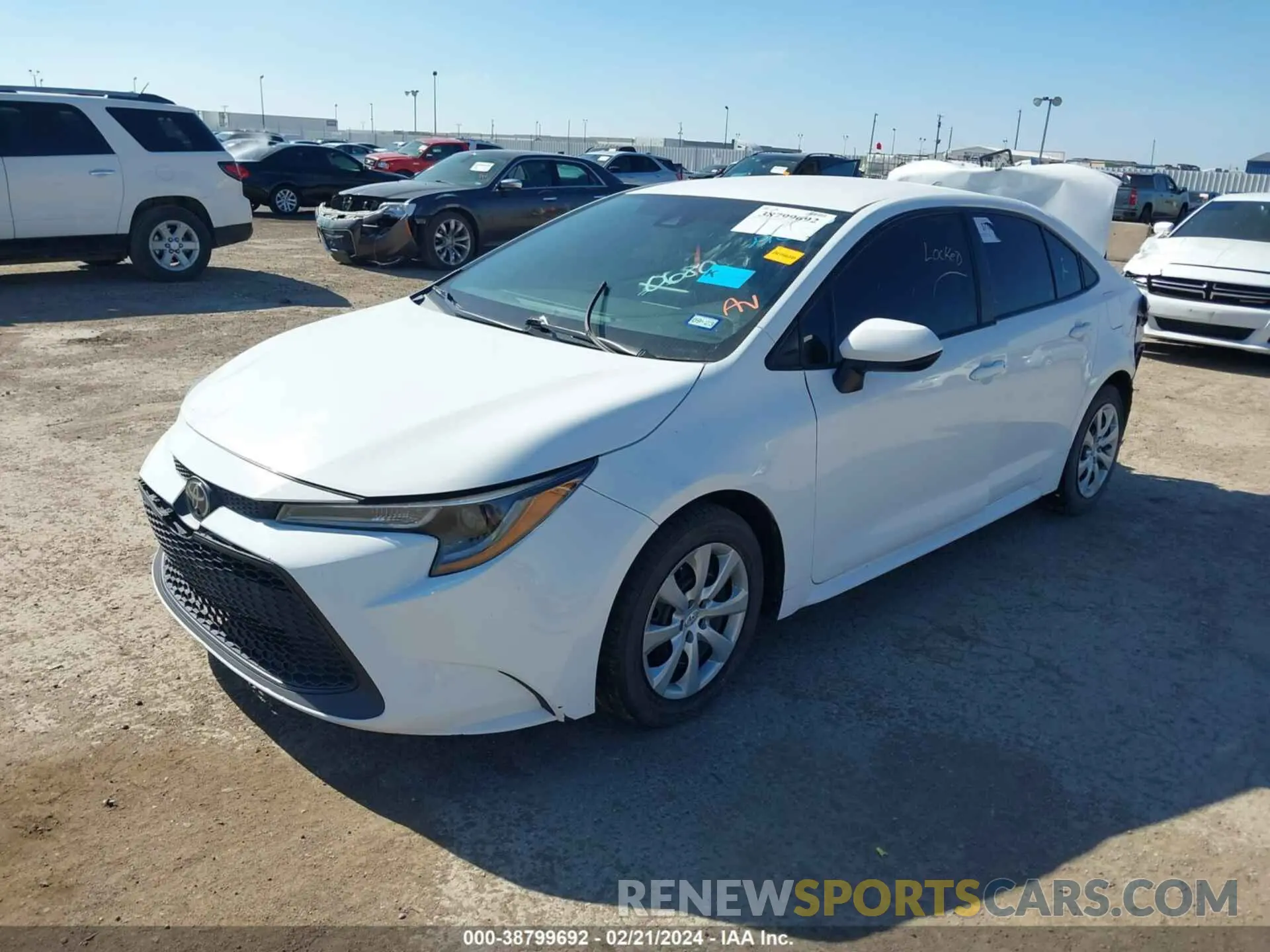 2 Photograph of a damaged car 5YFEPRAE5LP068059 TOYOTA COROLLA 2020